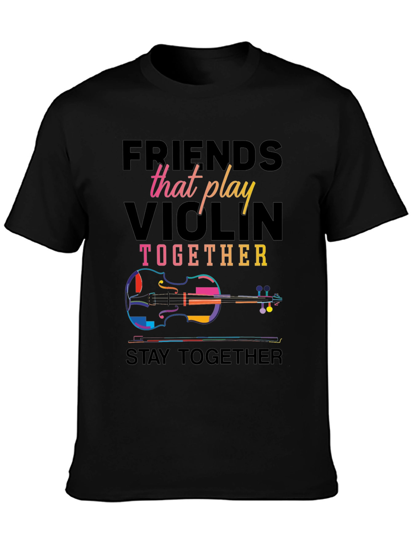 Friends Violin Music Graphic Tee