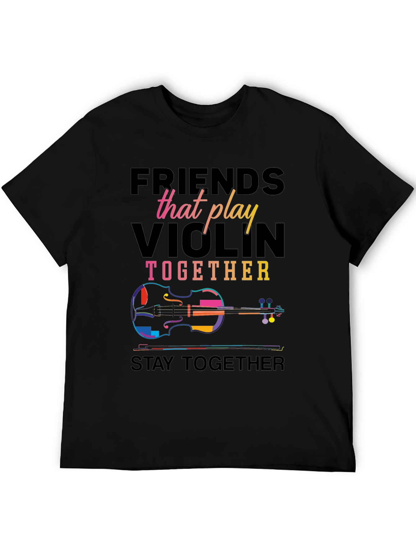 Friends Violin Music Graphic Tee