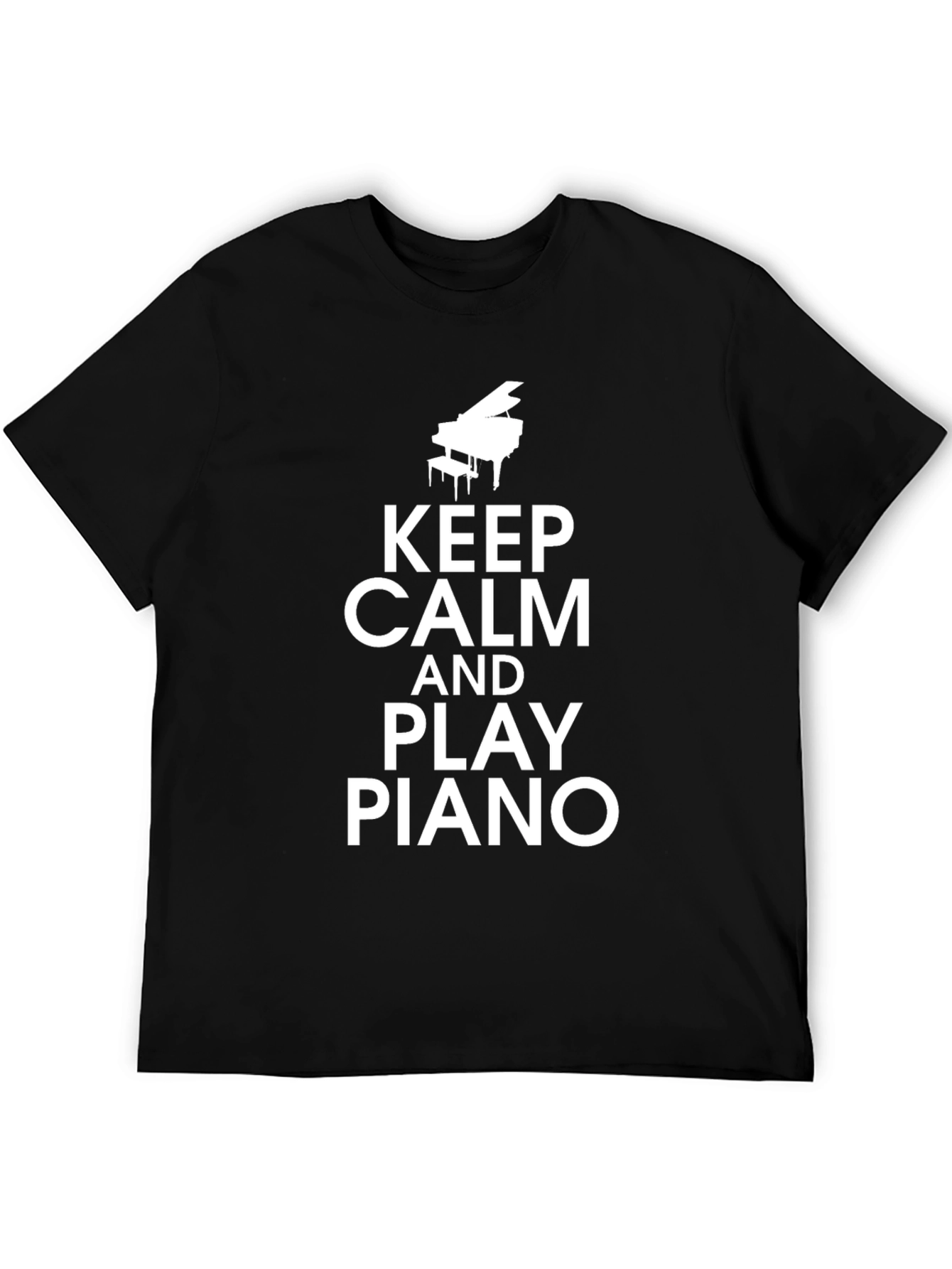 Keep Calm & Play Piano Graphic Tee