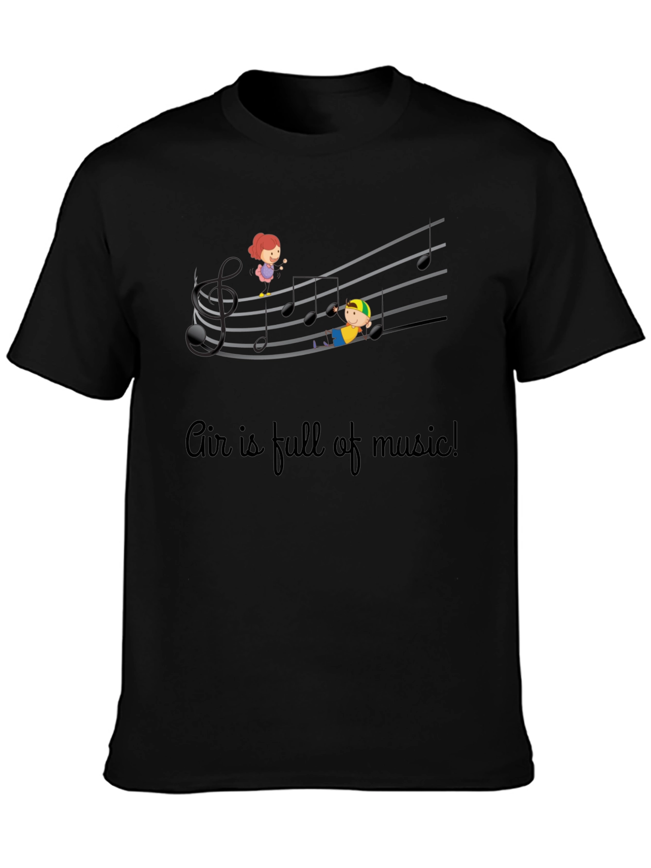 Musical Air T-Shirt - Kids On Staff Graphic Tee