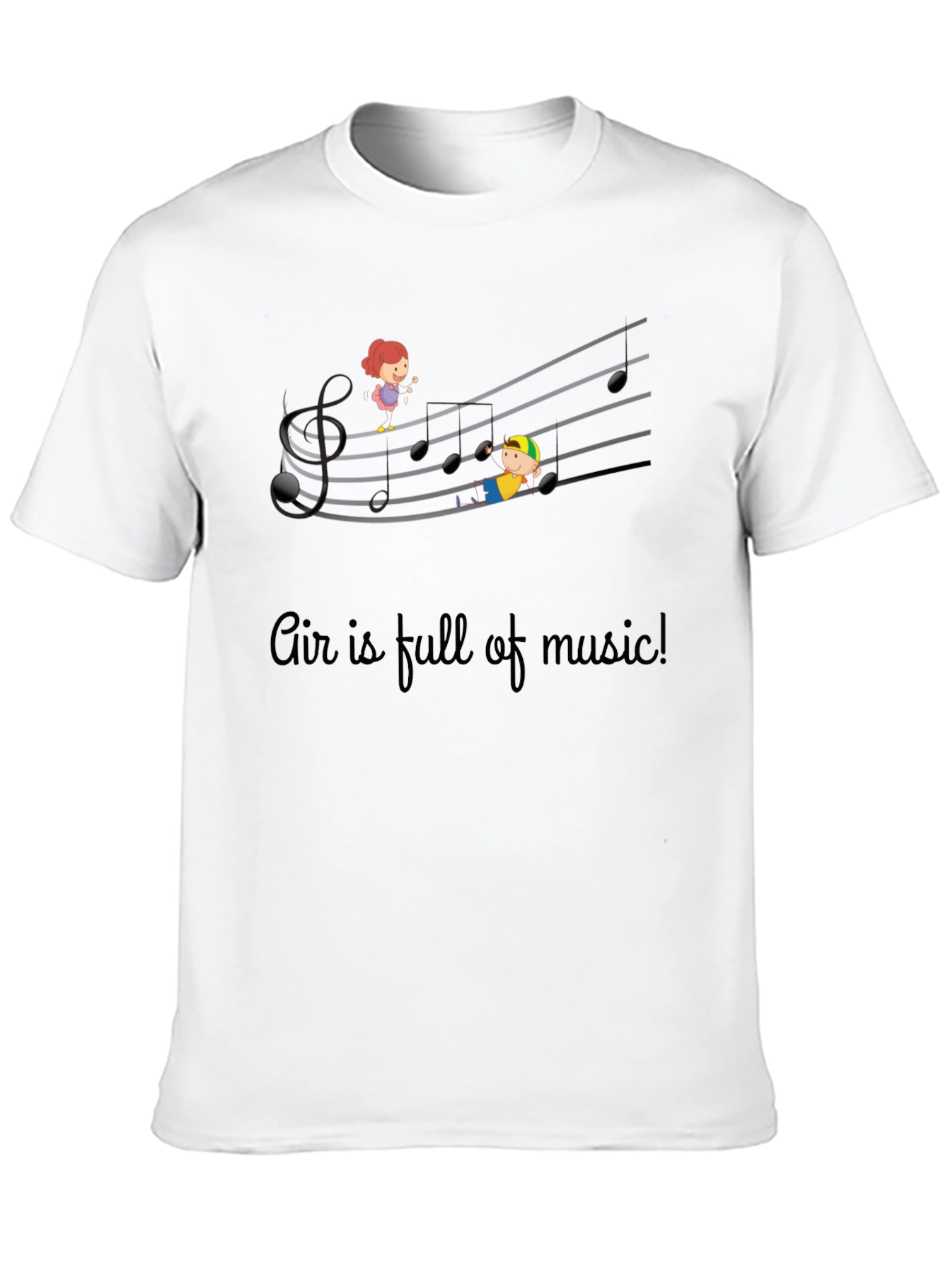 Musical Air T-Shirt - Kids On Staff Graphic Tee