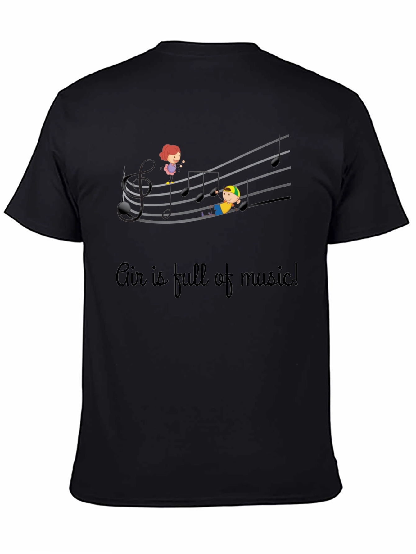 Musical Air T-Shirt - Kids On Staff Graphic Tee