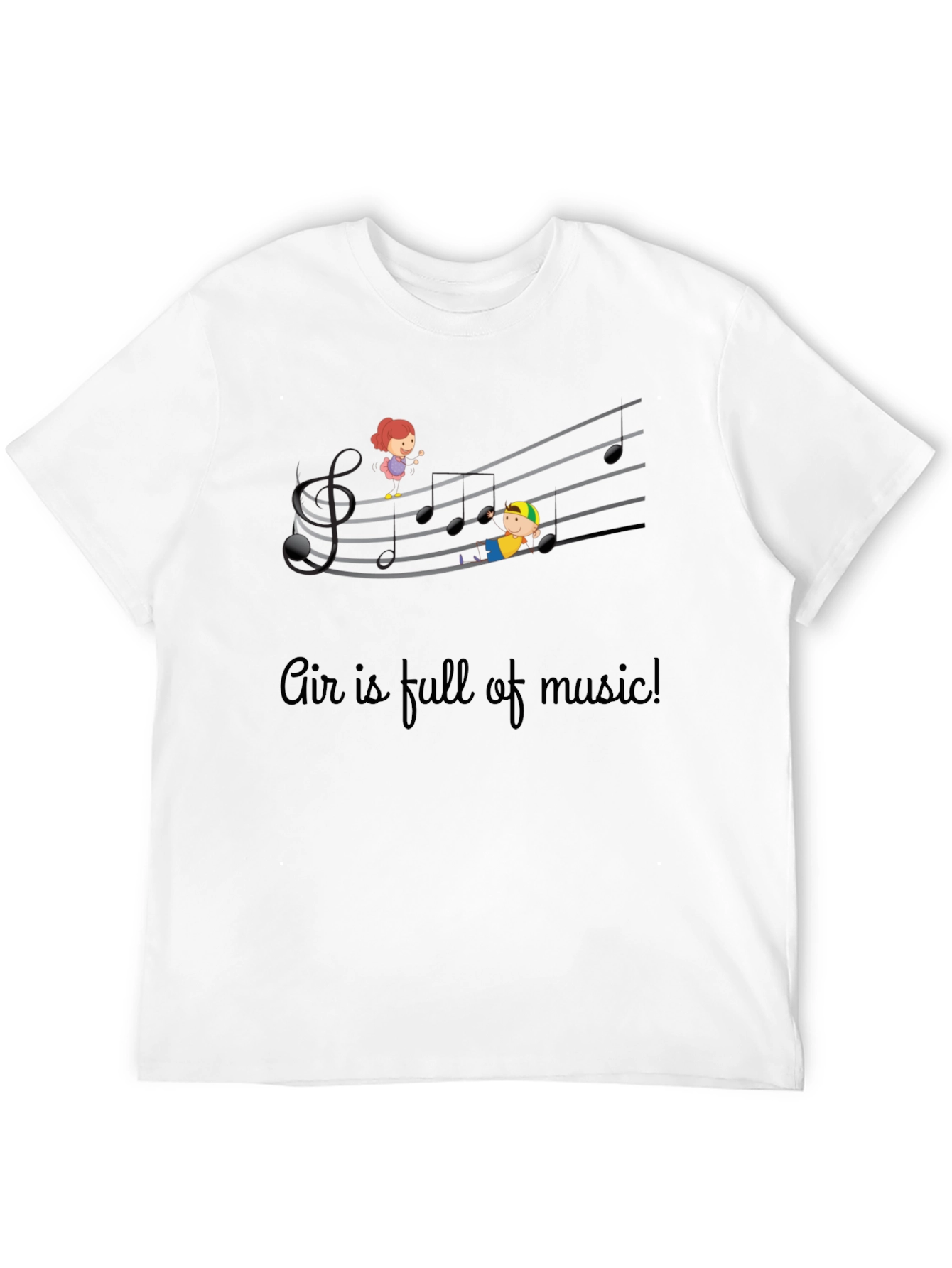 Musical Air T-Shirt - Kids On Staff Graphic Tee