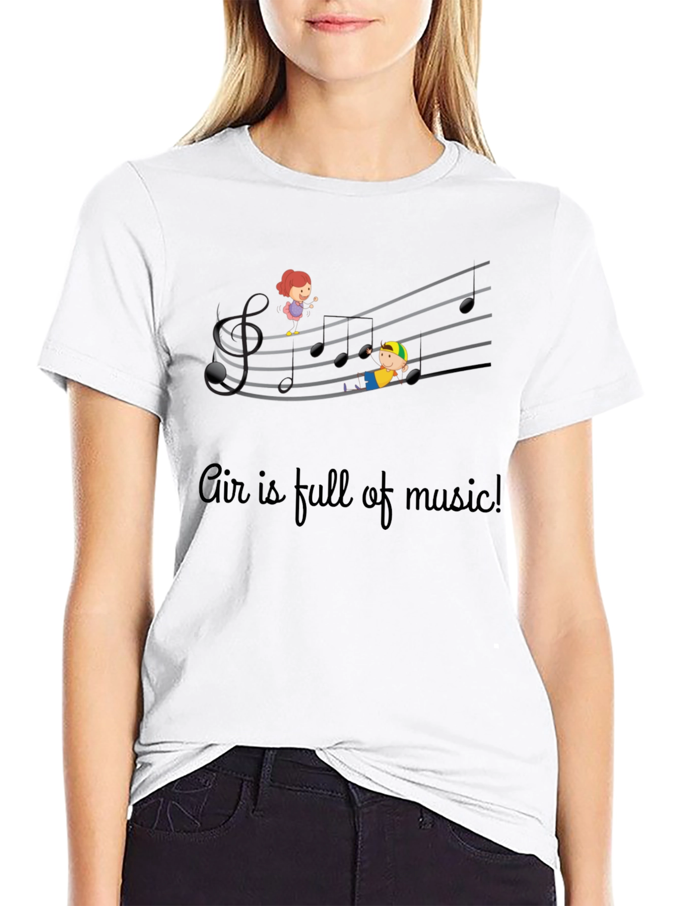 Musical Air T-Shirt - Kids On Staff Graphic Tee