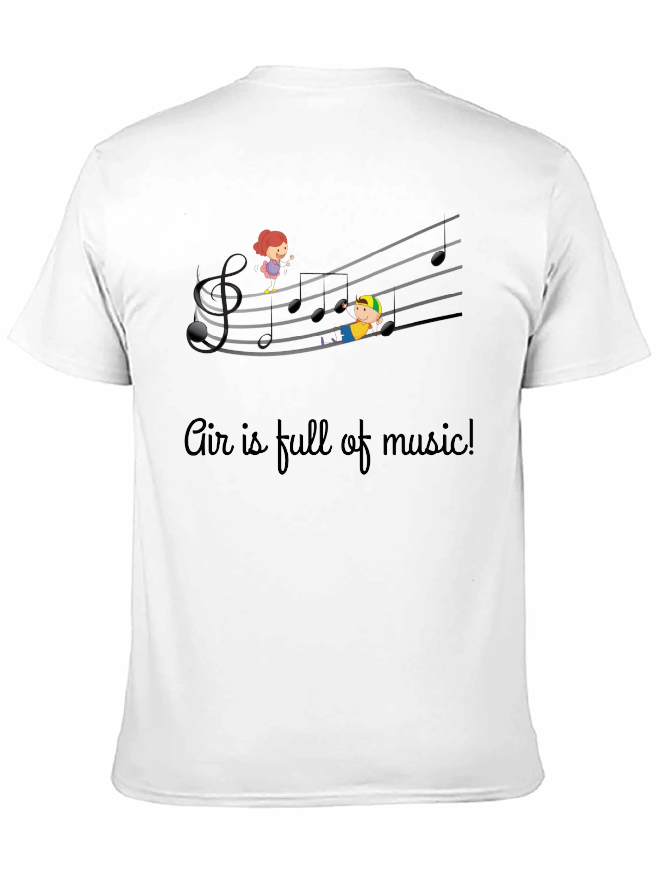 Musical Air T-Shirt - Kids On Staff Graphic Tee