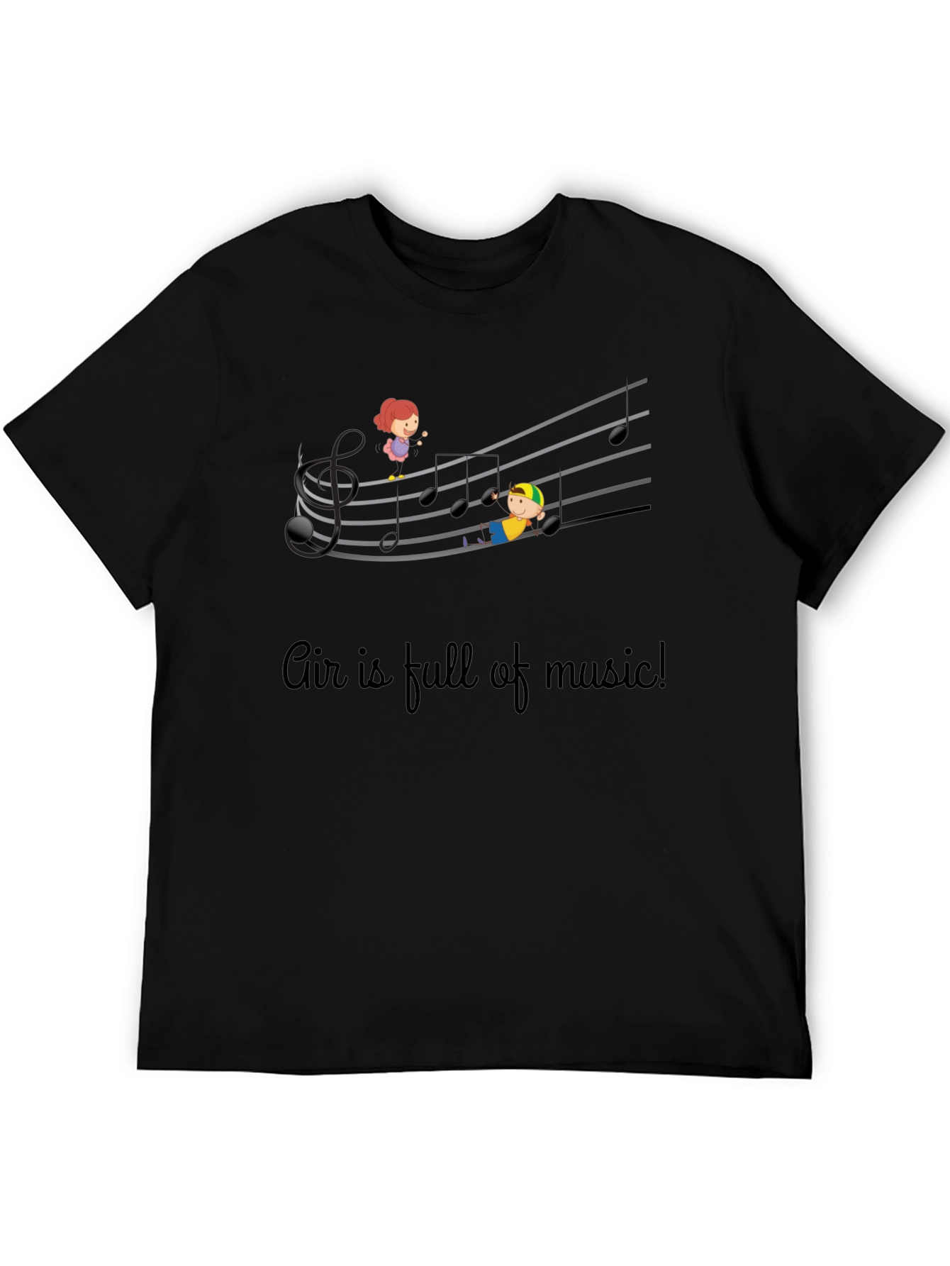 Musical Air T-Shirt - Kids On Staff Graphic Tee