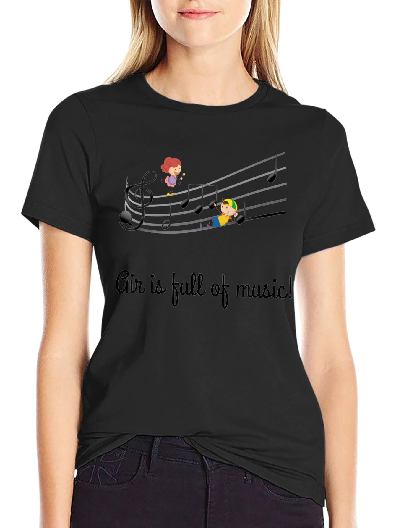 Musical Air T-Shirt - Kids On Staff Graphic Tee