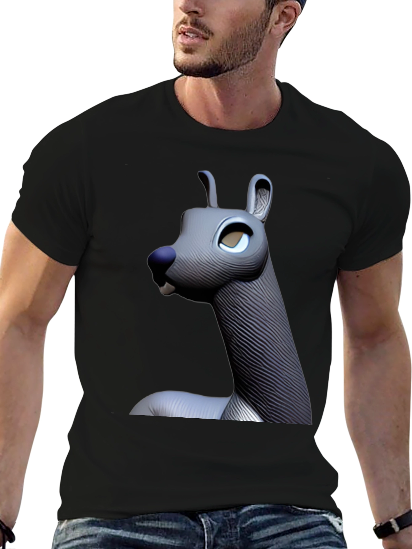 Alpaca Graphic T-Shirt - Unique 3D Design