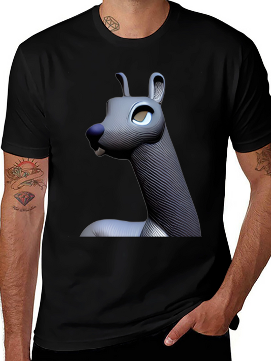 Alpaca Graphic T-Shirt - Unique 3D Design