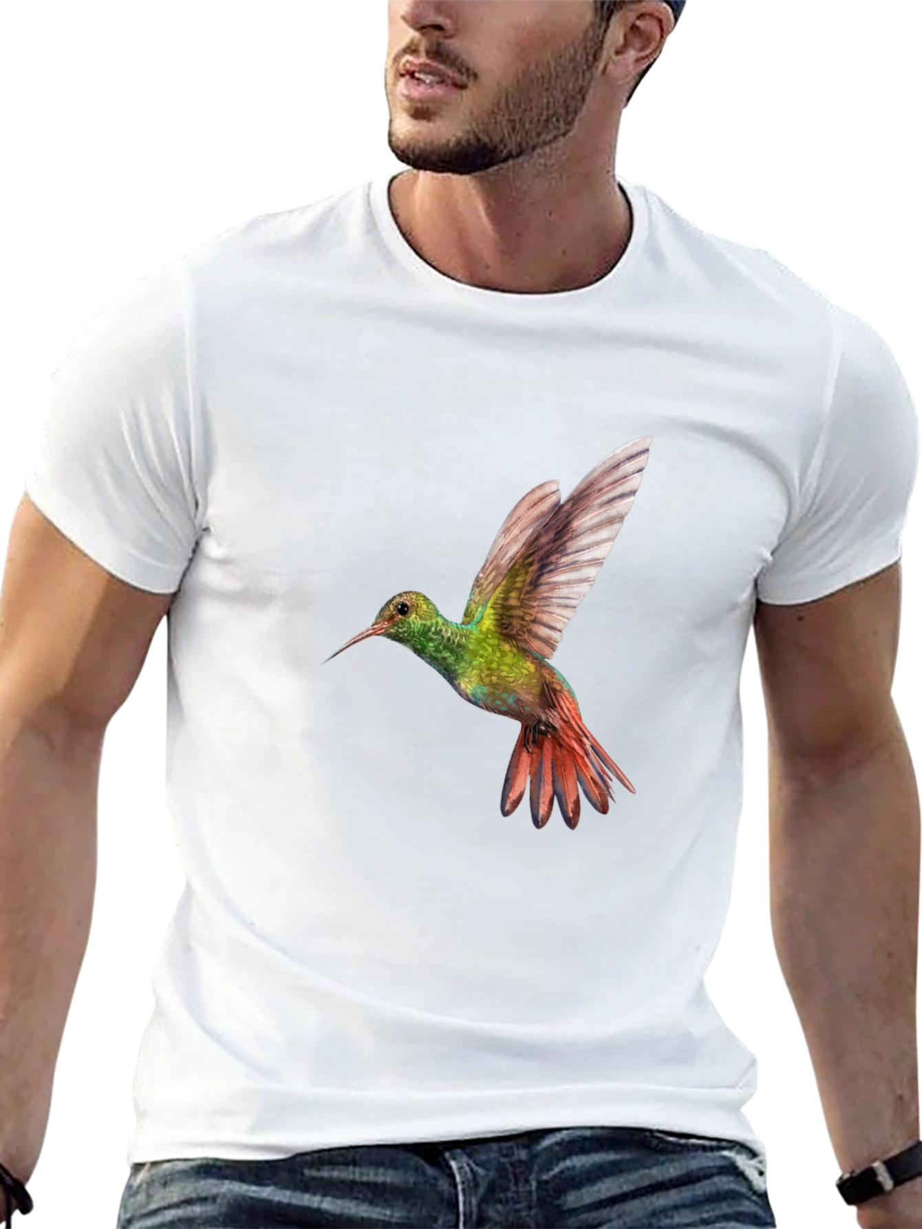 Hummingbird Graphic Black T-Shirt