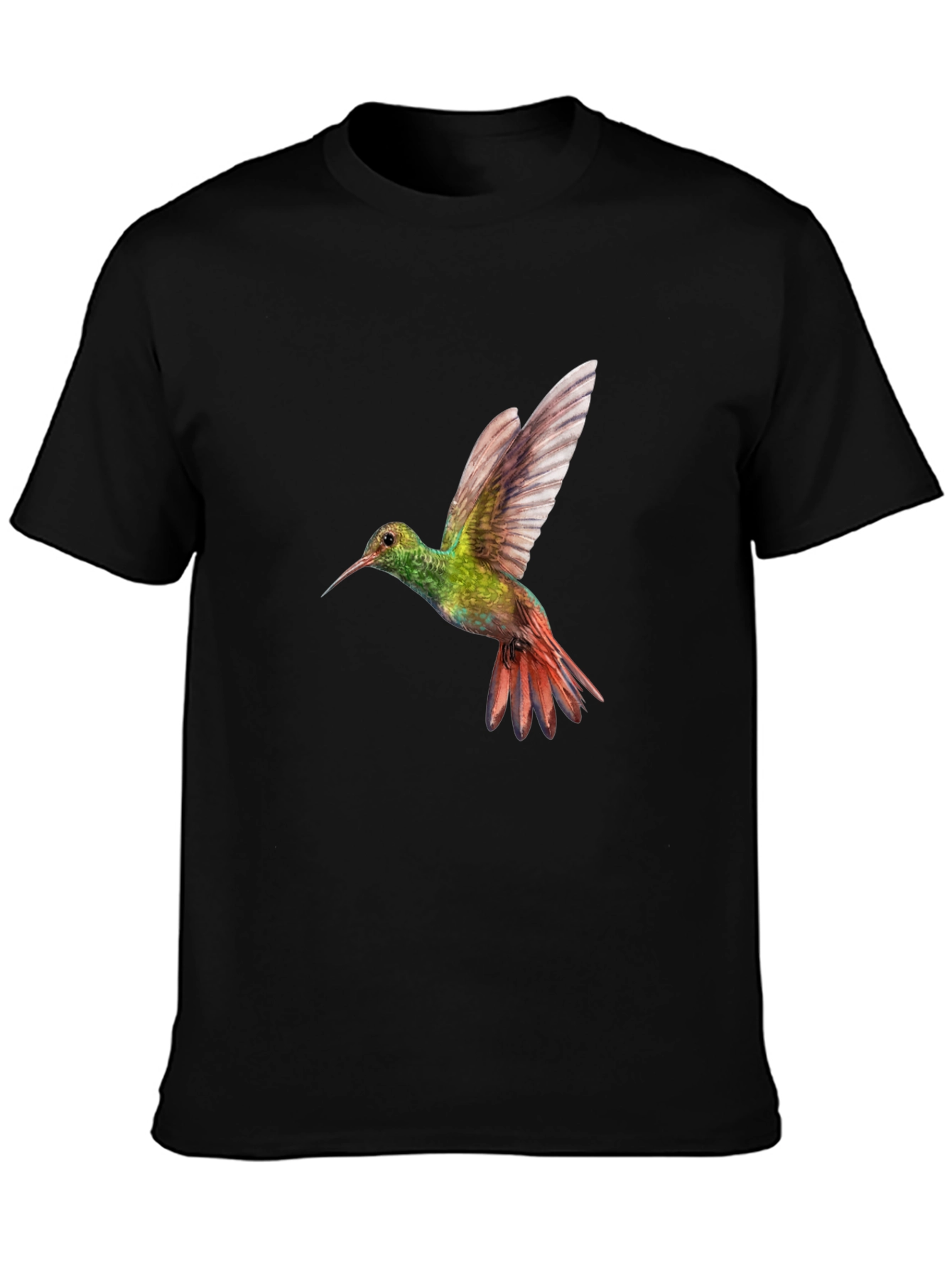 Hummingbird Graphic Black T-Shirt