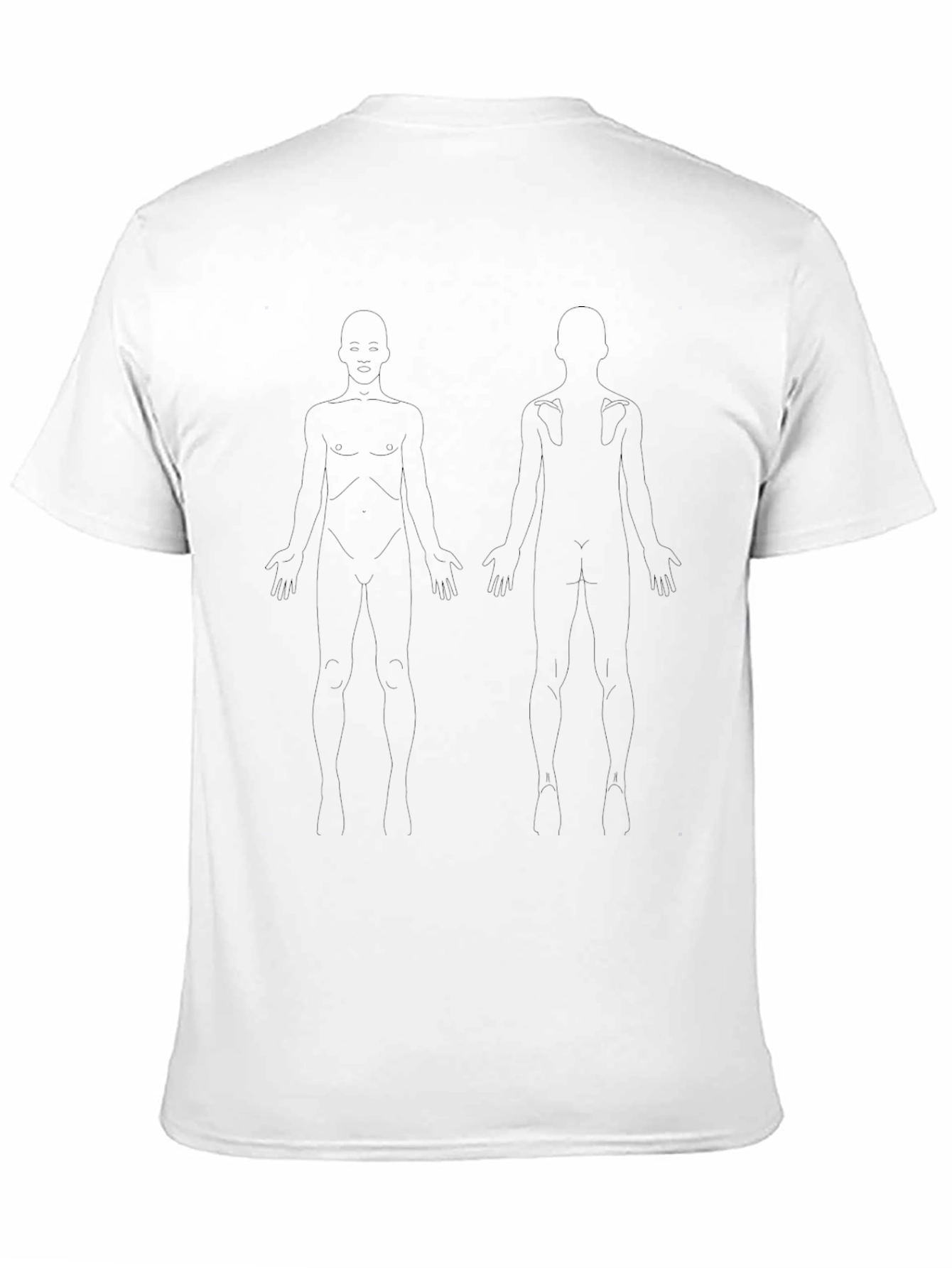 Anatomy Outline T-Shirt - Black
