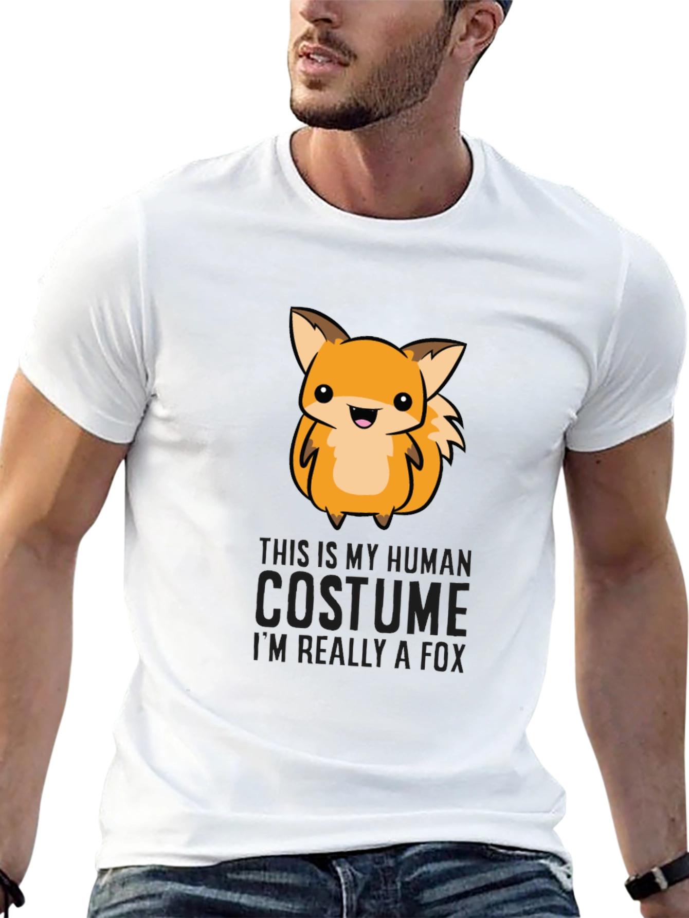 Cute Fox Costume Graphic T-Shirt