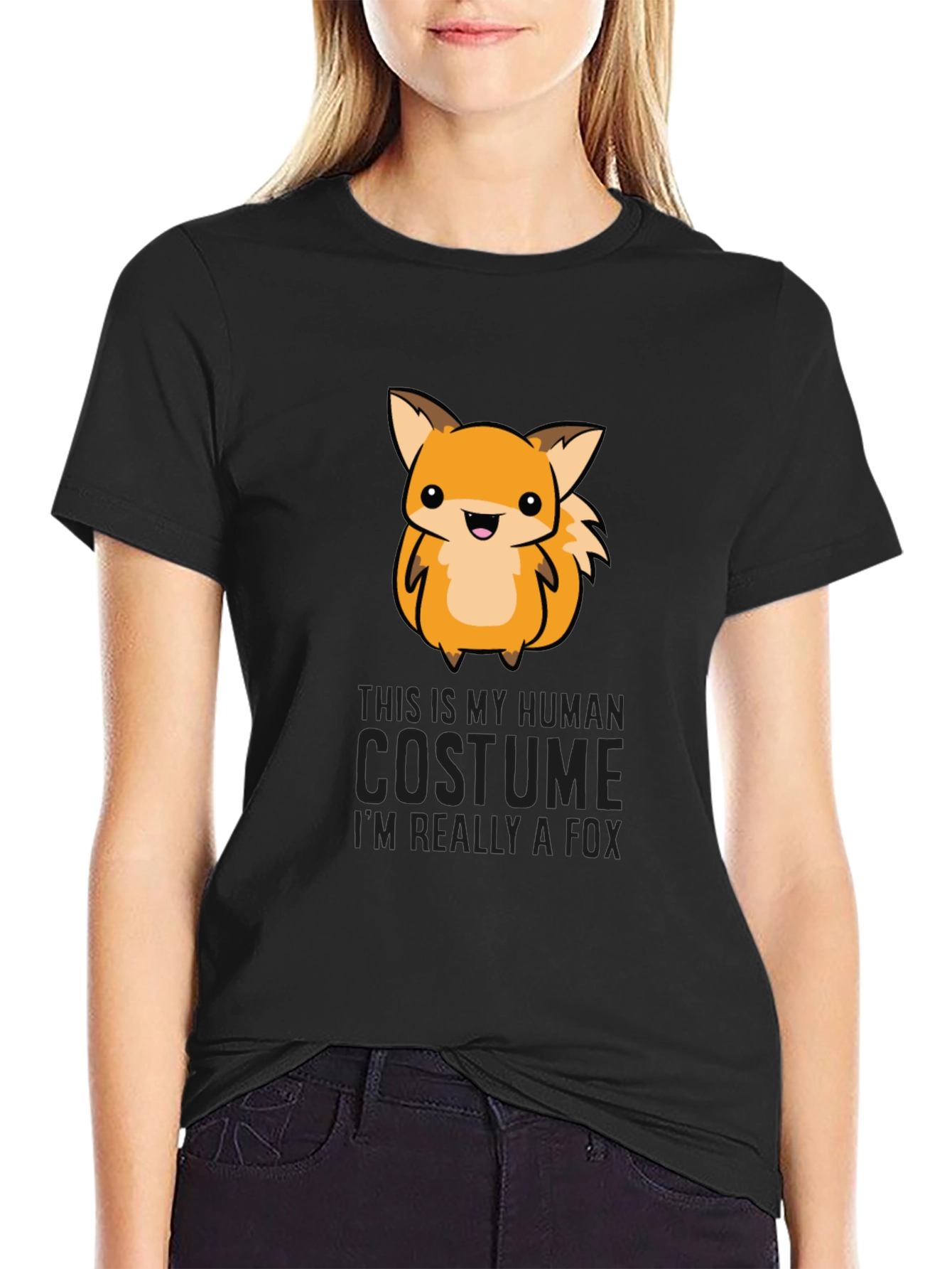 Cute Fox Costume Graphic T-Shirt