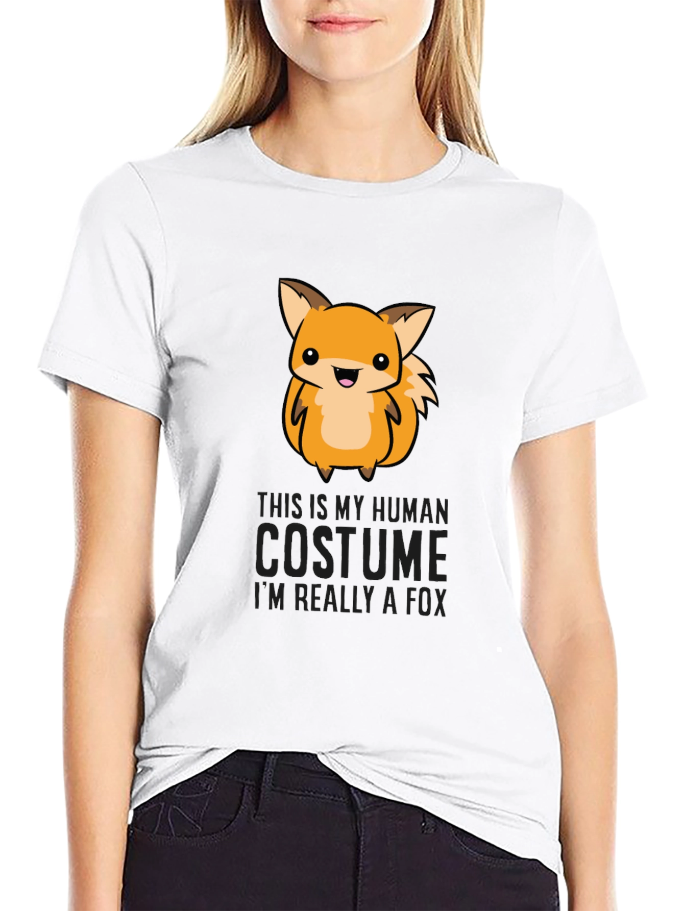 Cute Fox Costume Graphic T-Shirt