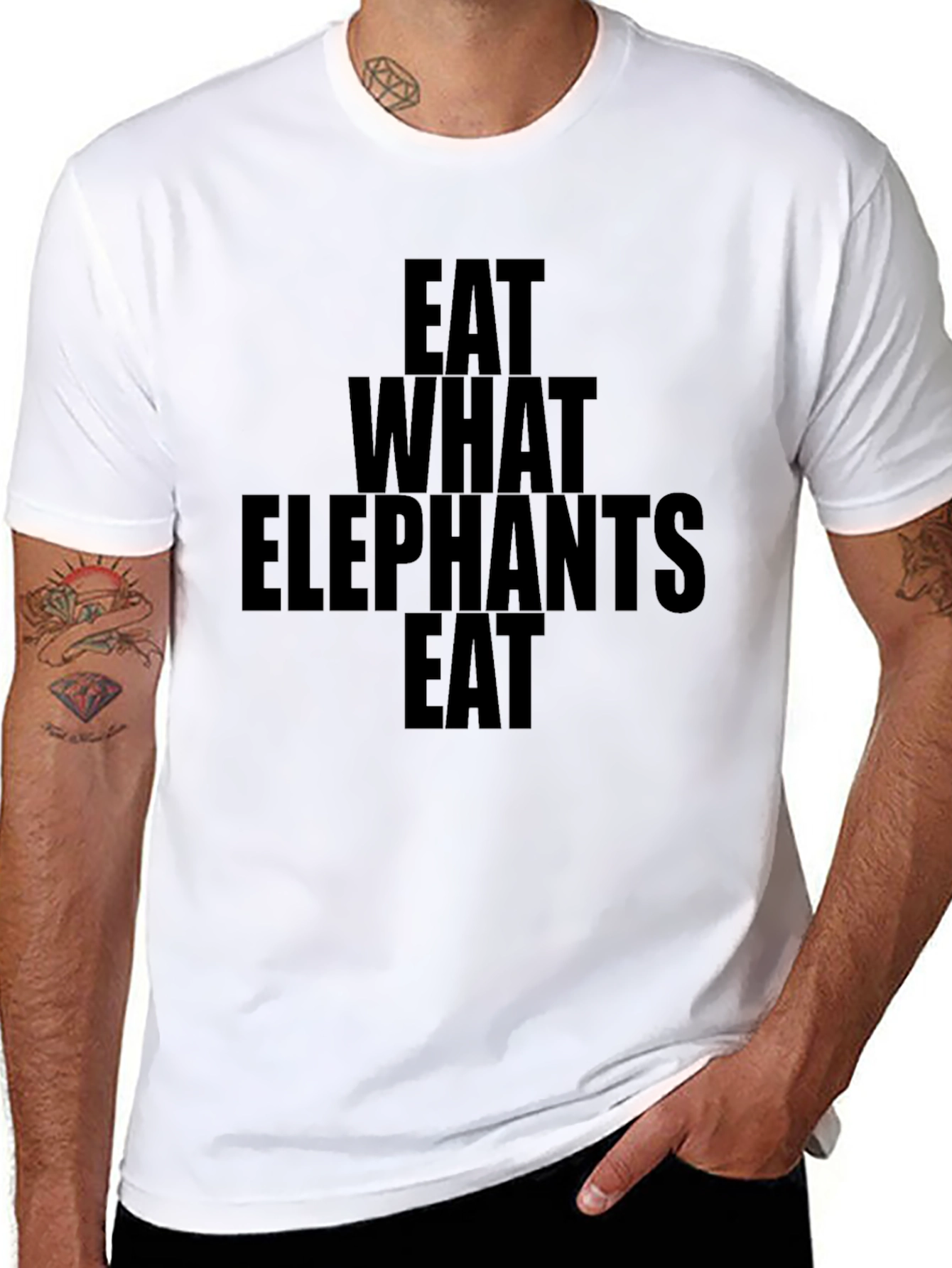 Eat What Elephants Eat Graphic Tee