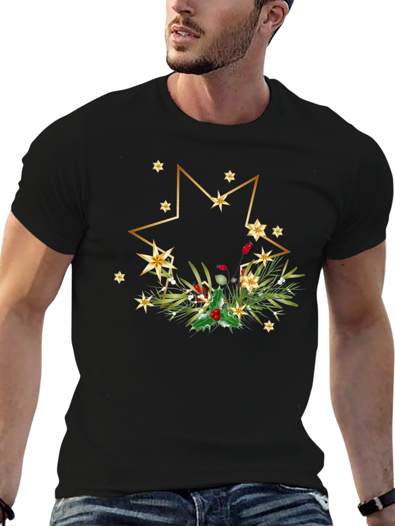 Festive Star Christmas T-Shirt