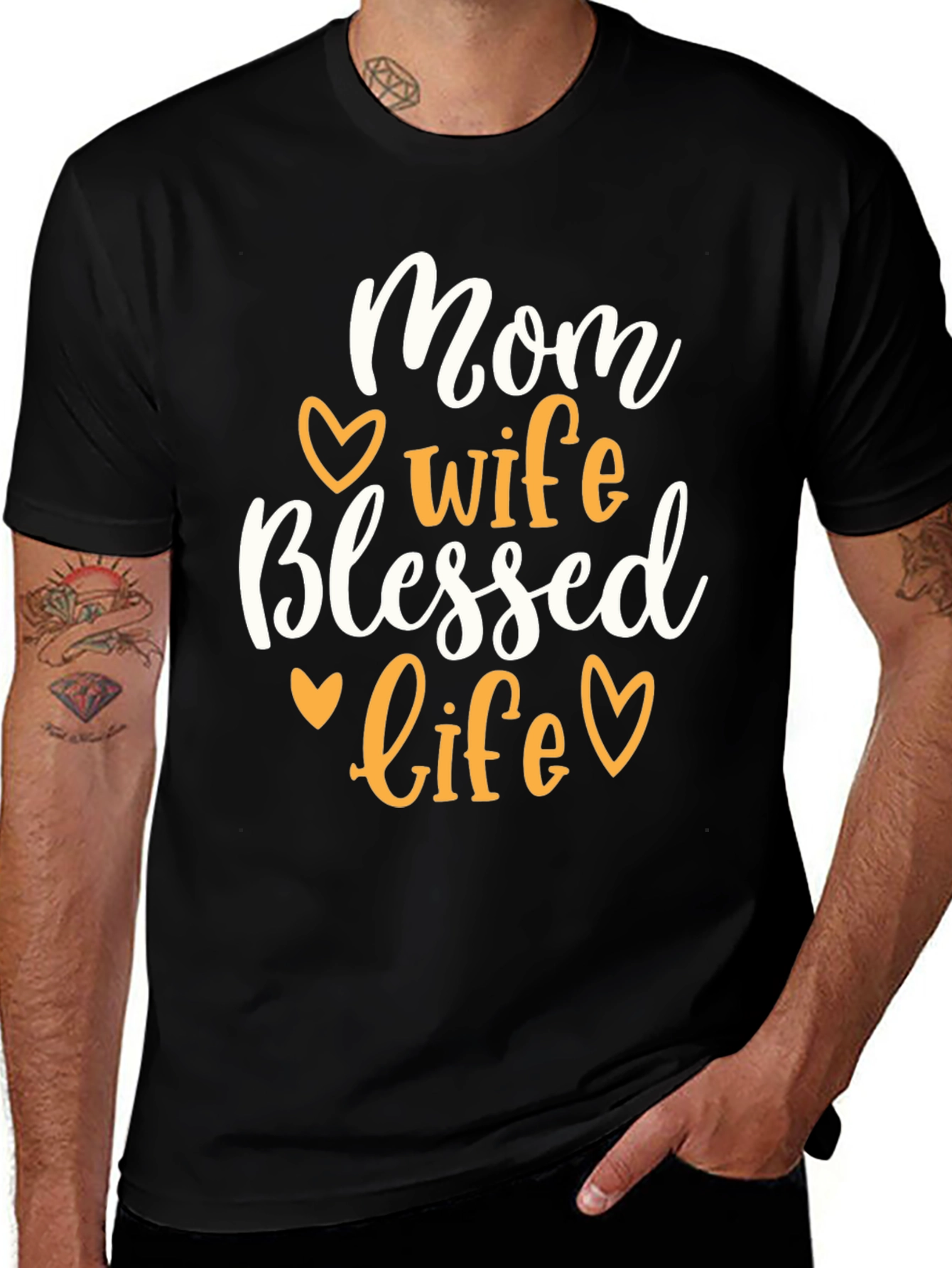 Mom Wife Blessed Life T-Shirt