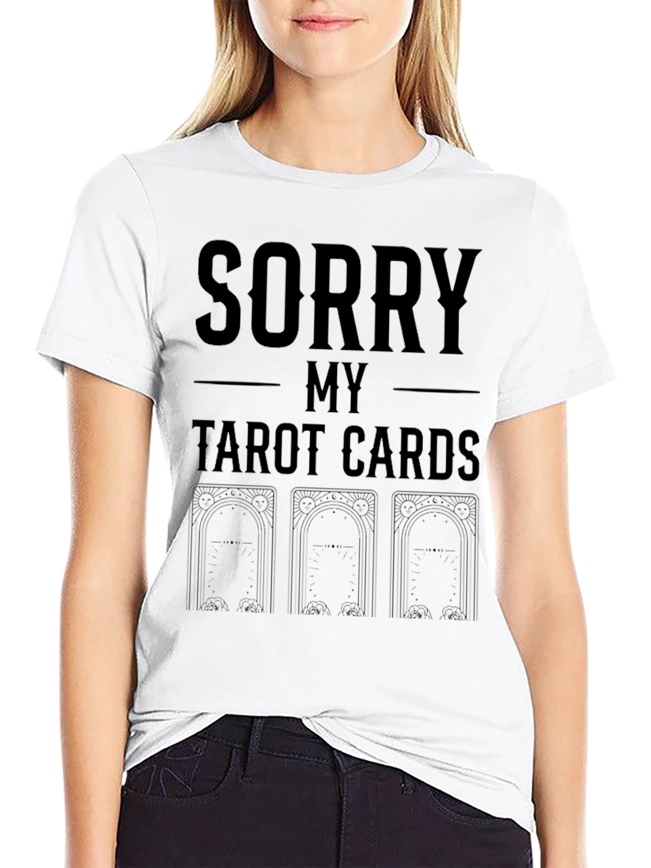 Sorry My Tarot Cards T-Shirt Black