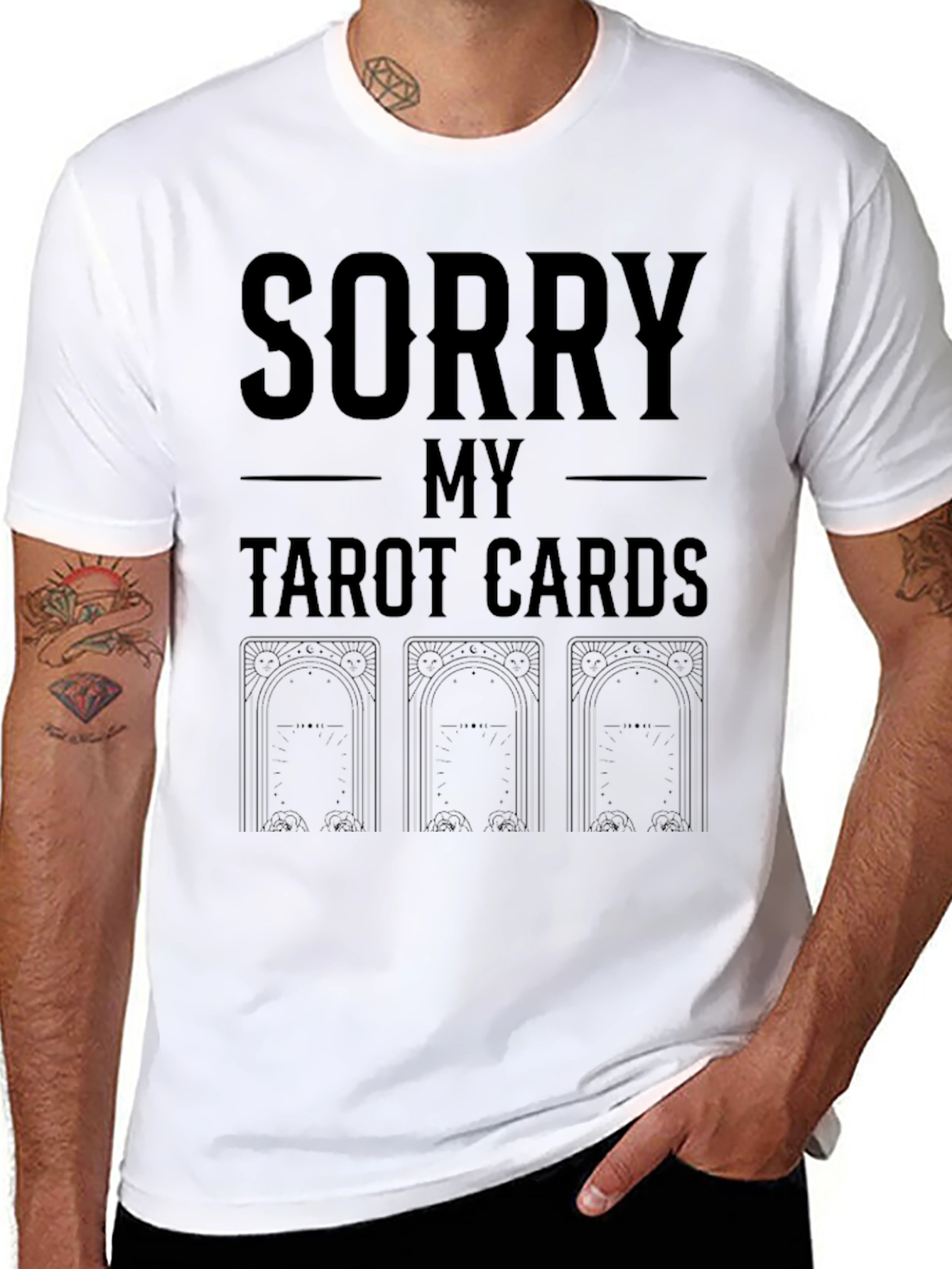 Sorry My Tarot Cards T-Shirt Black