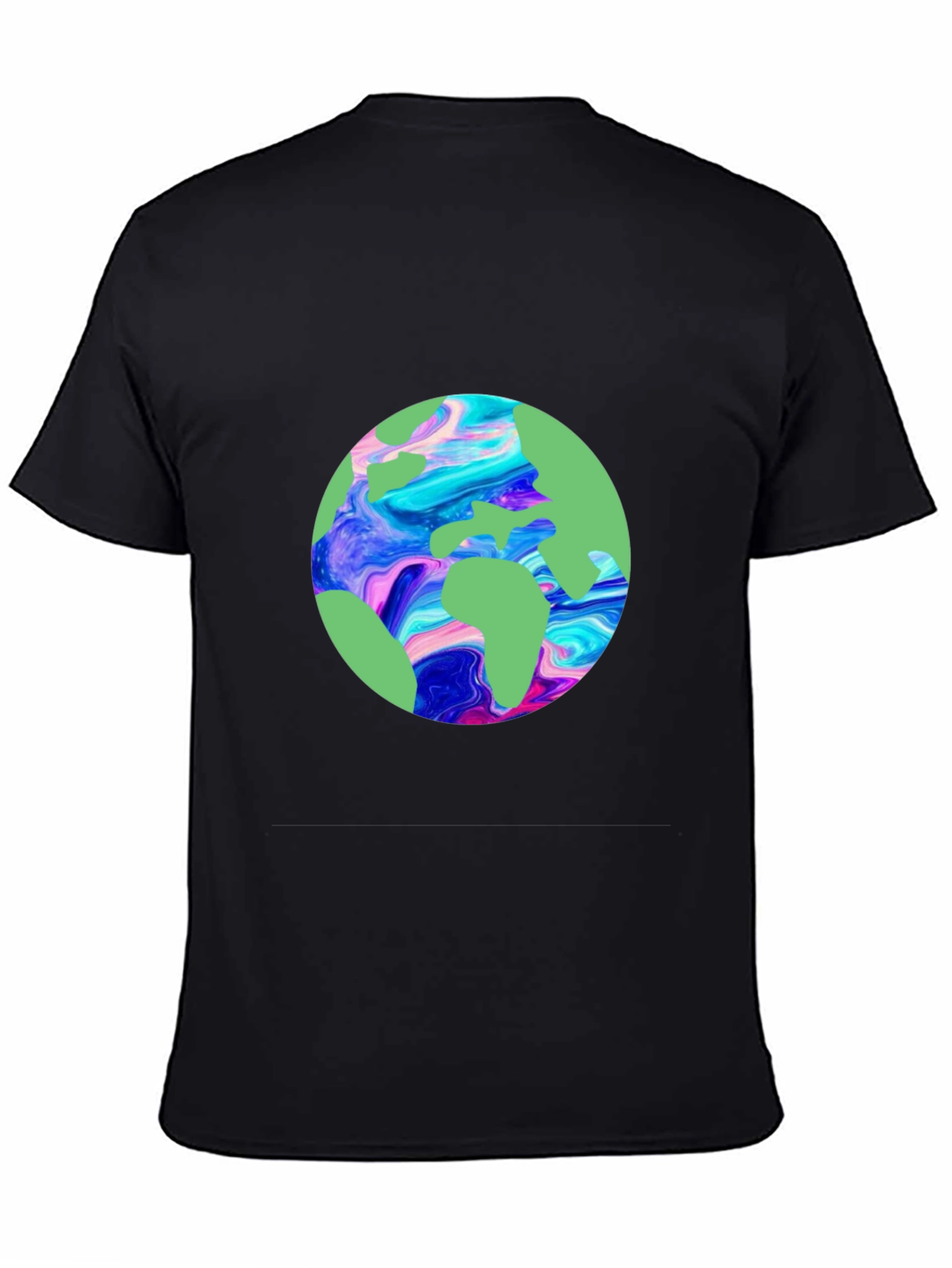 Earth Graphic Tee - Black Unisex T-Shirt