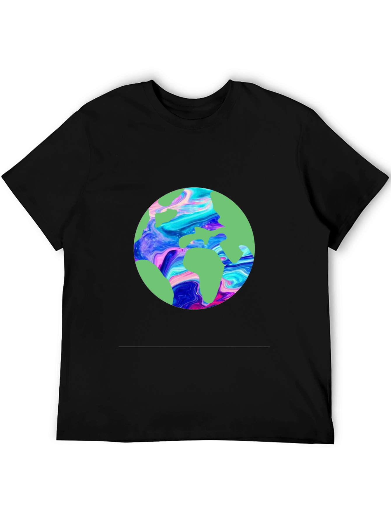 Earth Graphic Tee - Black Unisex T-Shirt