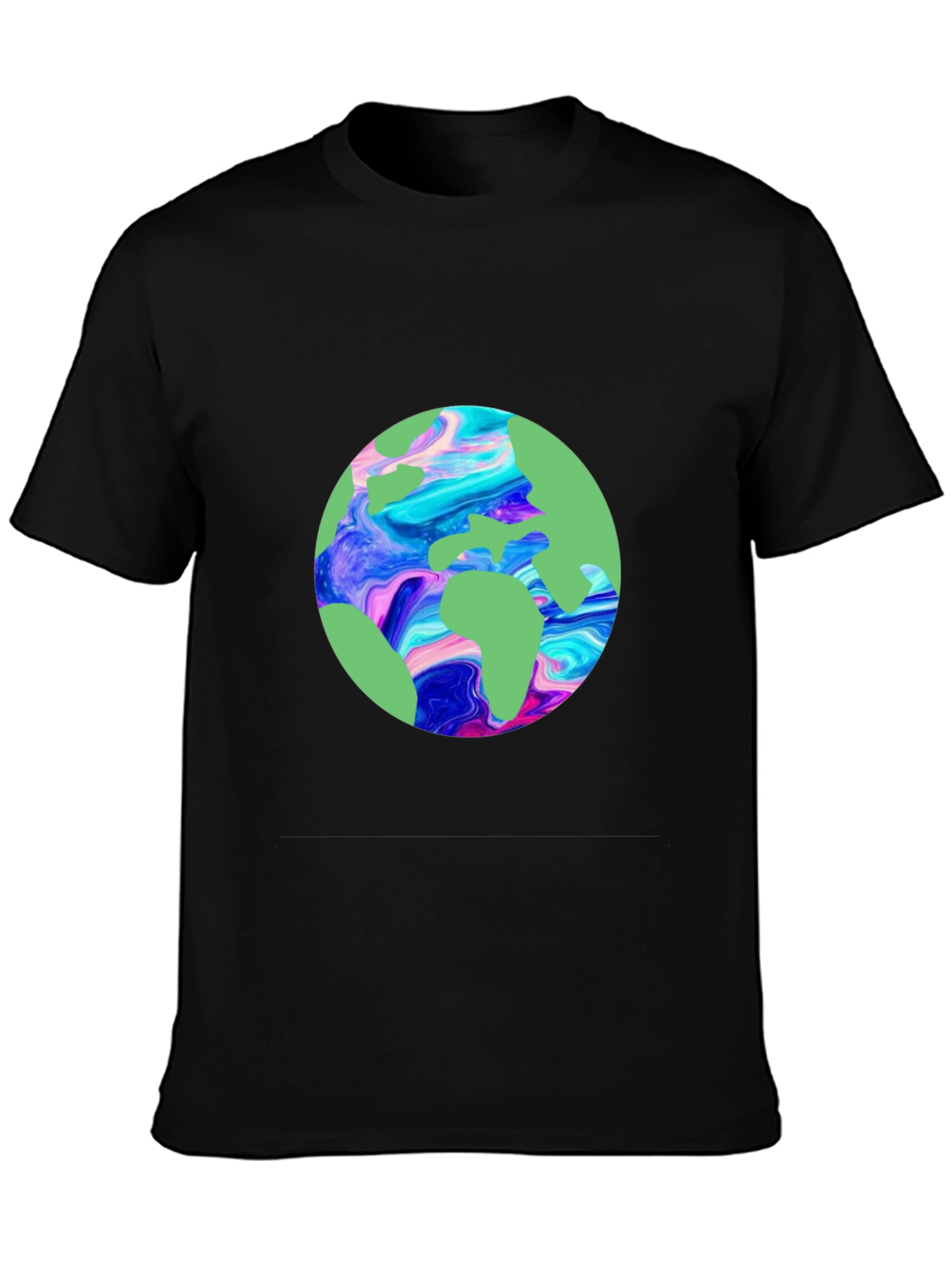 Earth Graphic Tee - Black Unisex T-Shirt