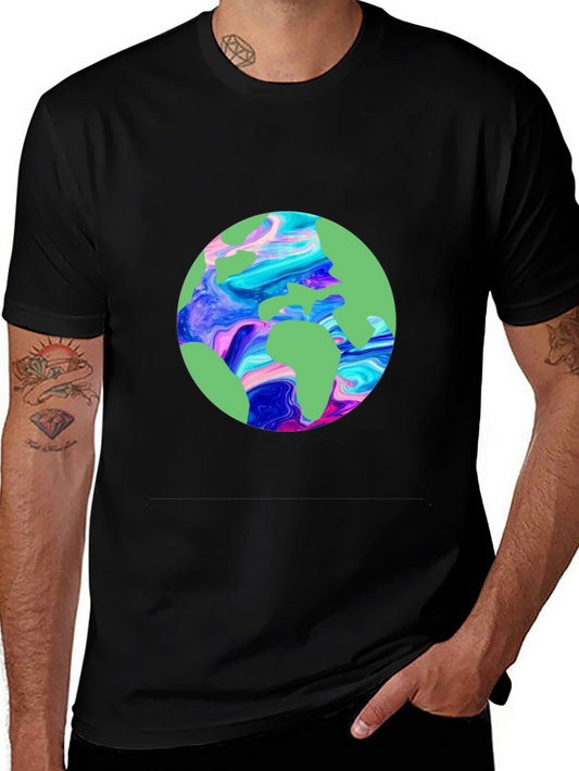 Earth Graphic Tee - Black Unisex T-Shirt