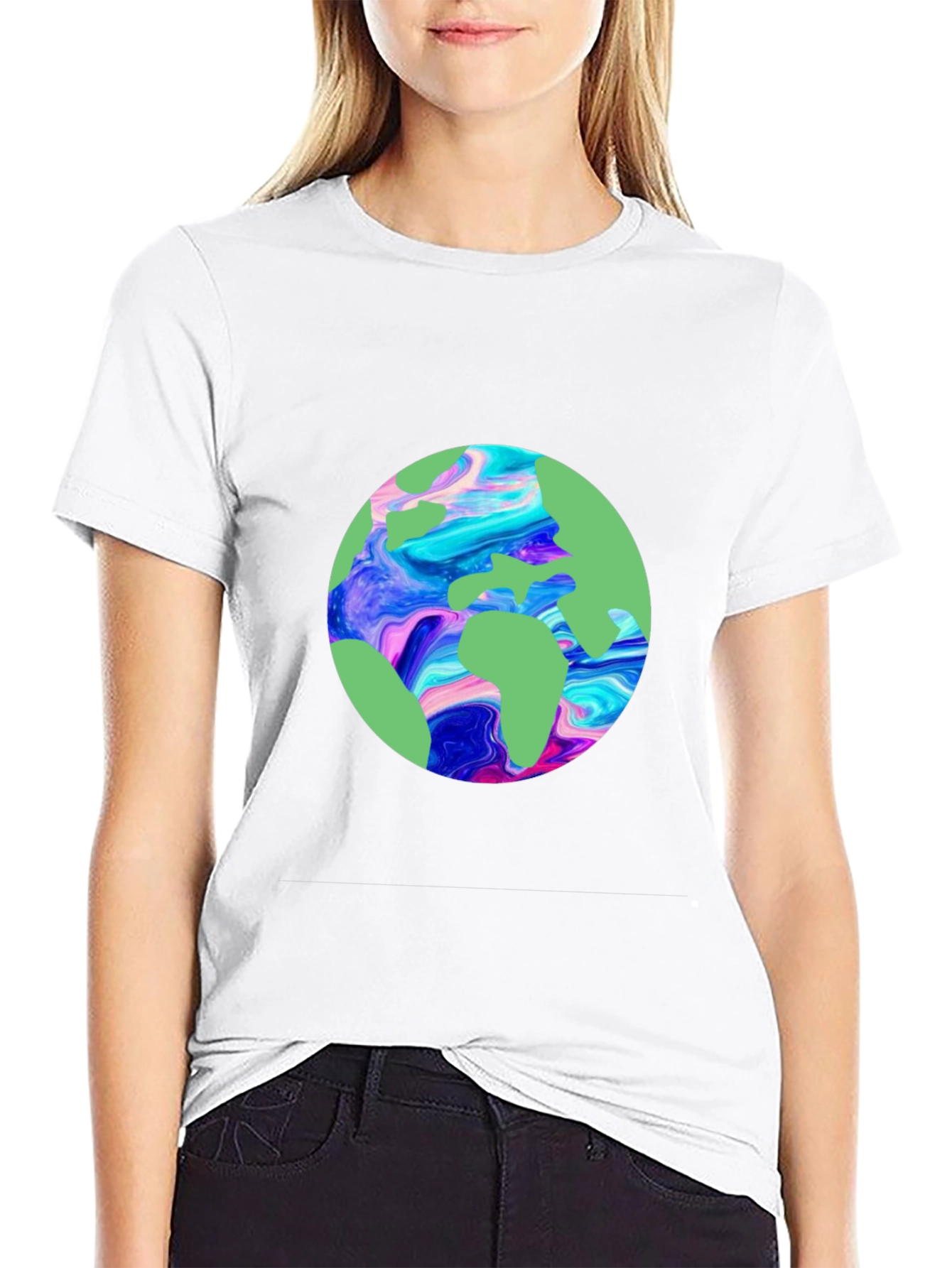 Earth Graphic Tee - Black Unisex T-Shirt