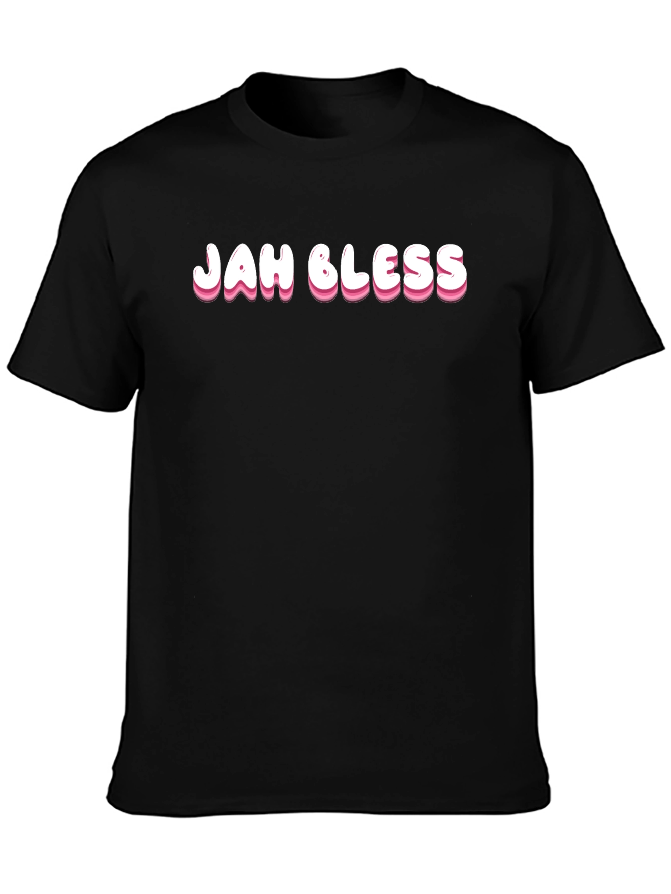 Jah Bless Black Tee - Casual Style