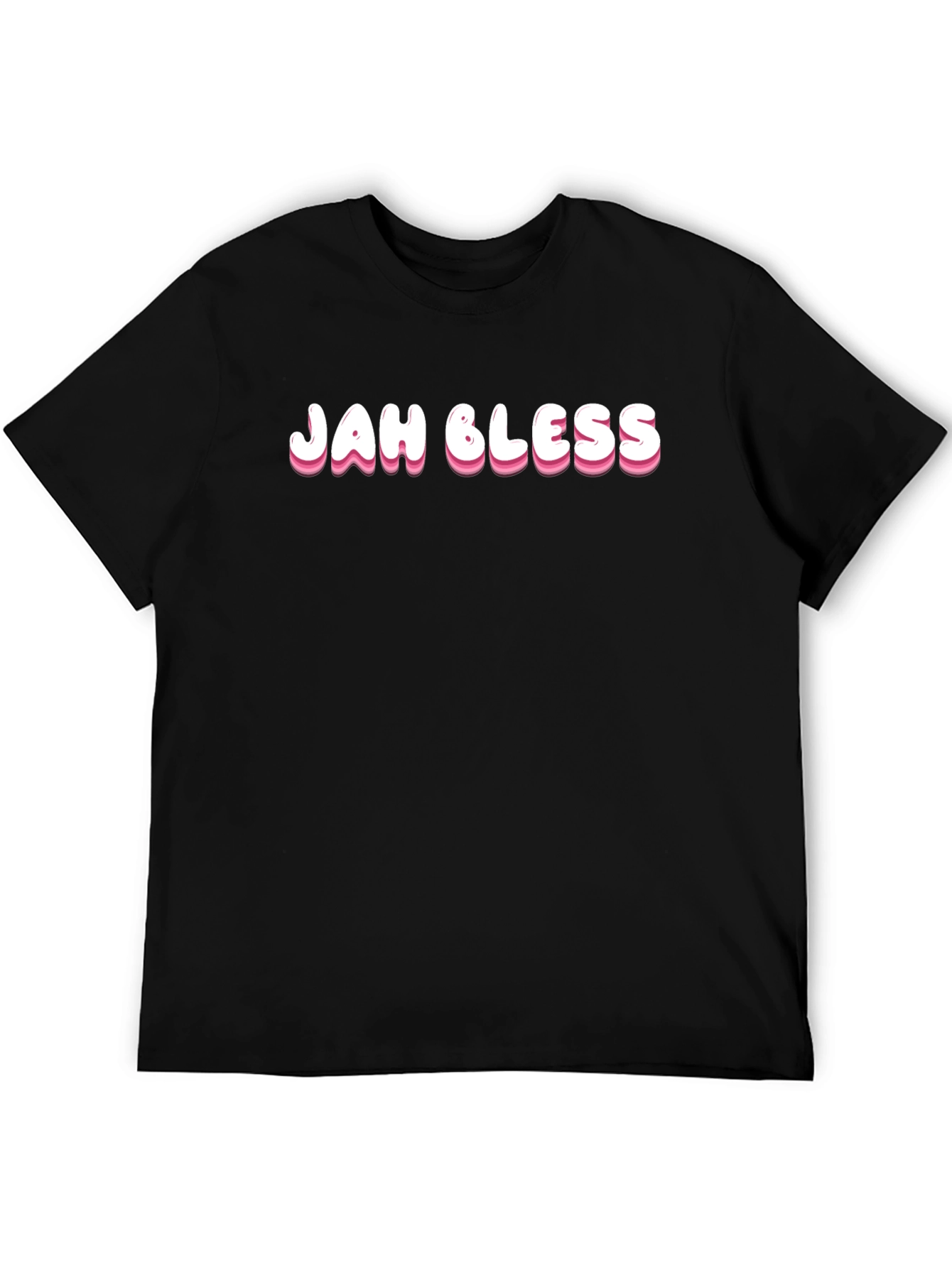 Jah Bless Black Tee - Casual Style
