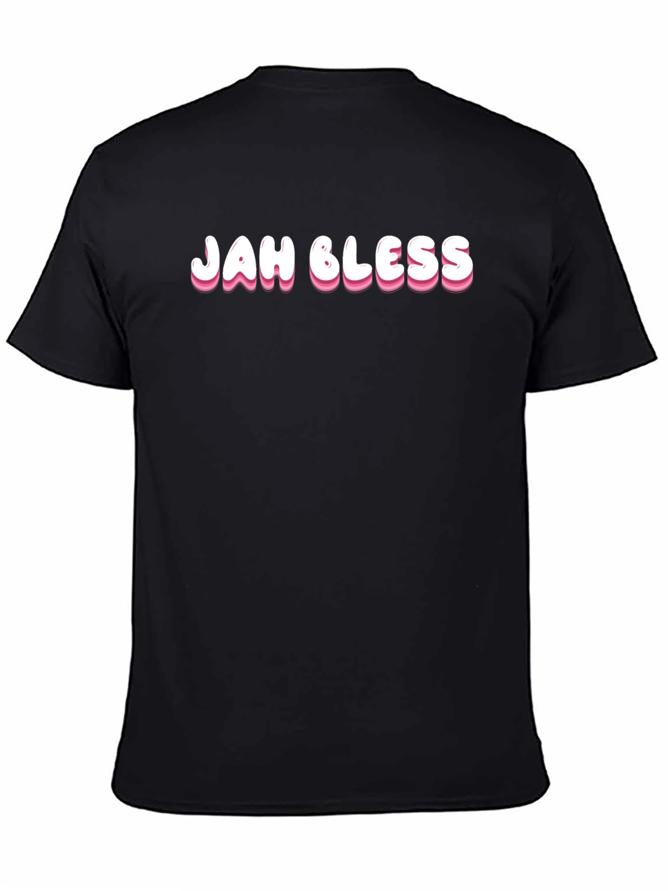 Jah Bless Black Tee - Casual Style