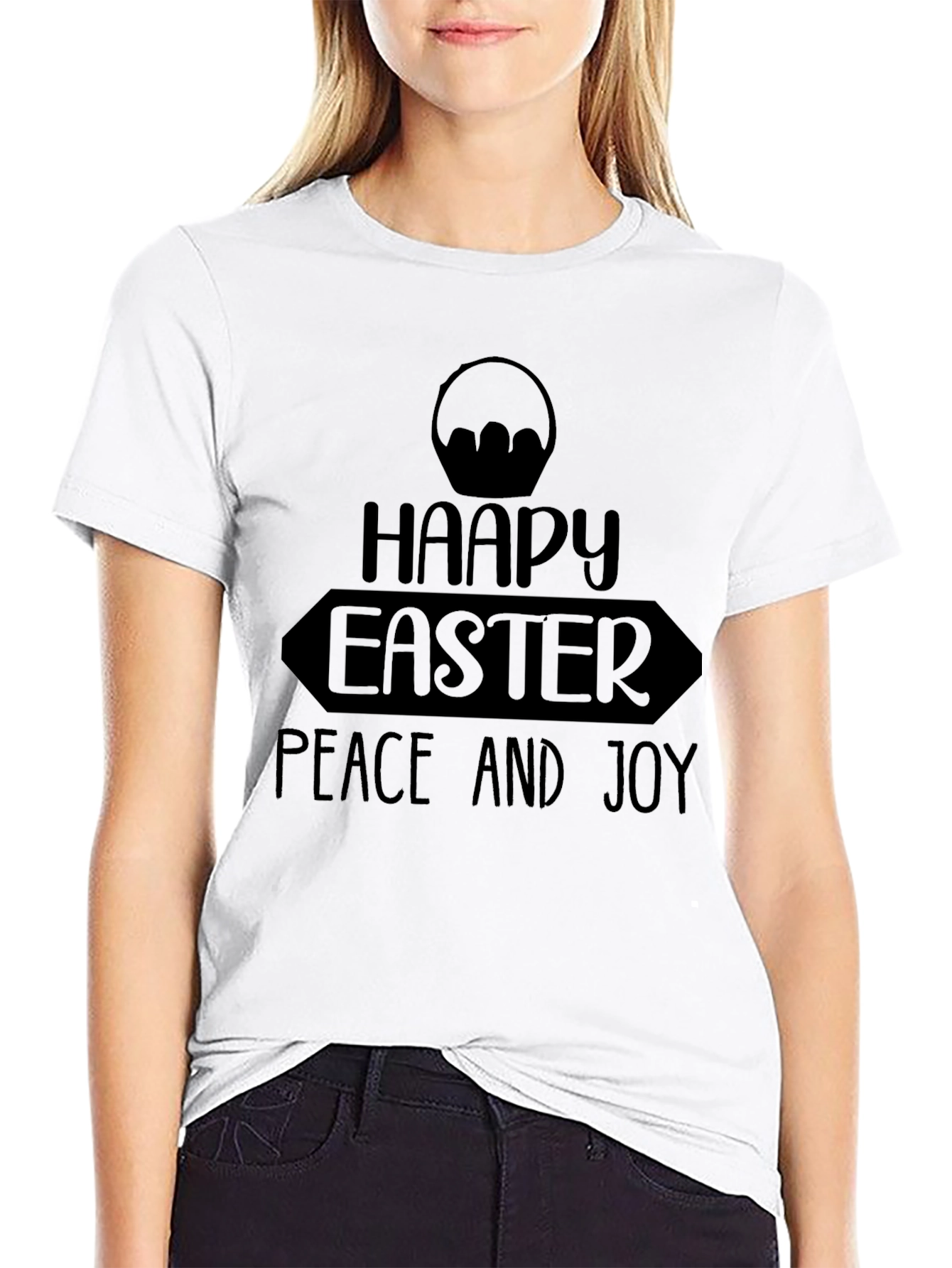 Happy Easter Graphic Tee - Peace and Joy