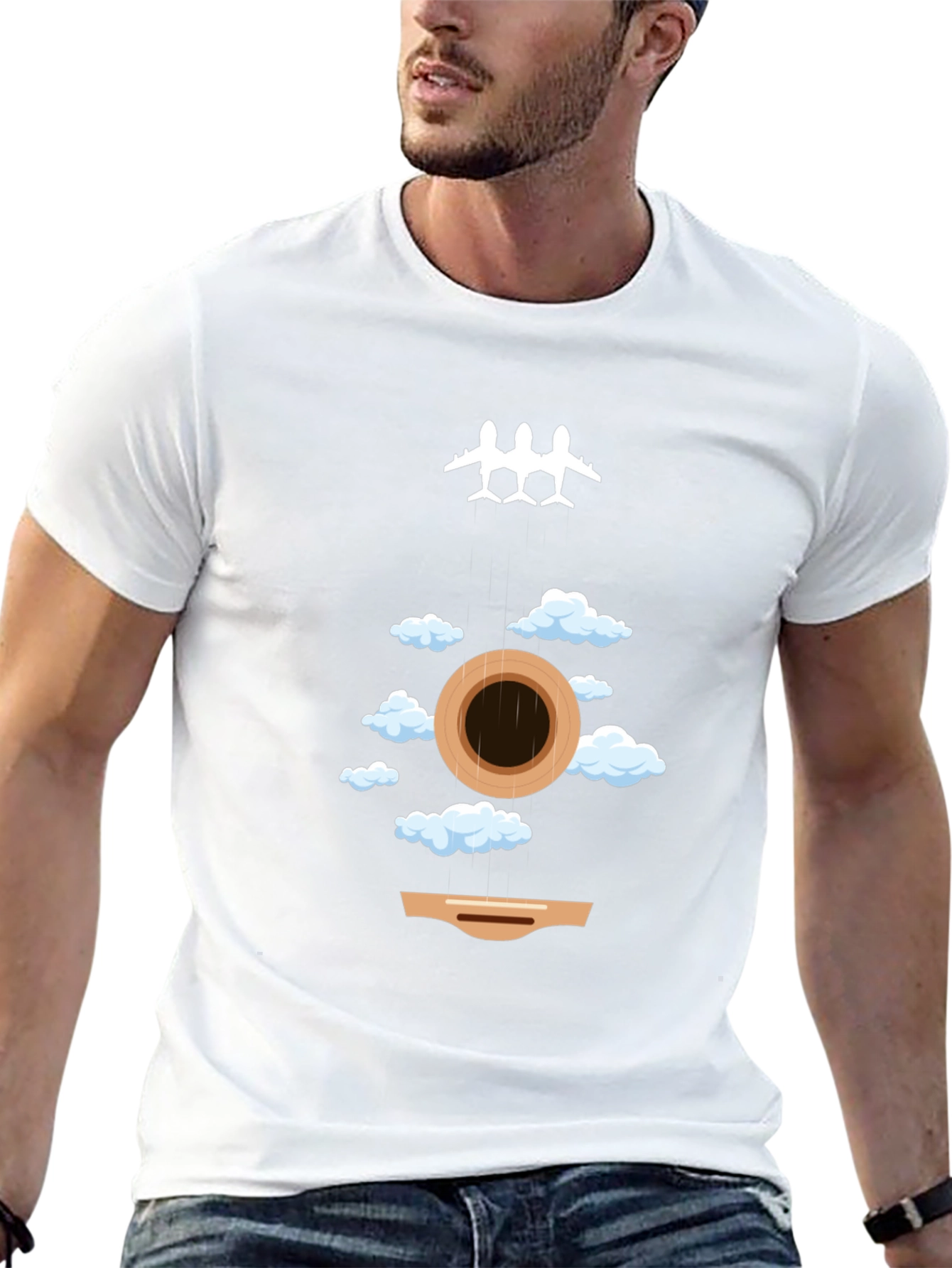 Guitar Sky T-Shirt - Aviation Music Design