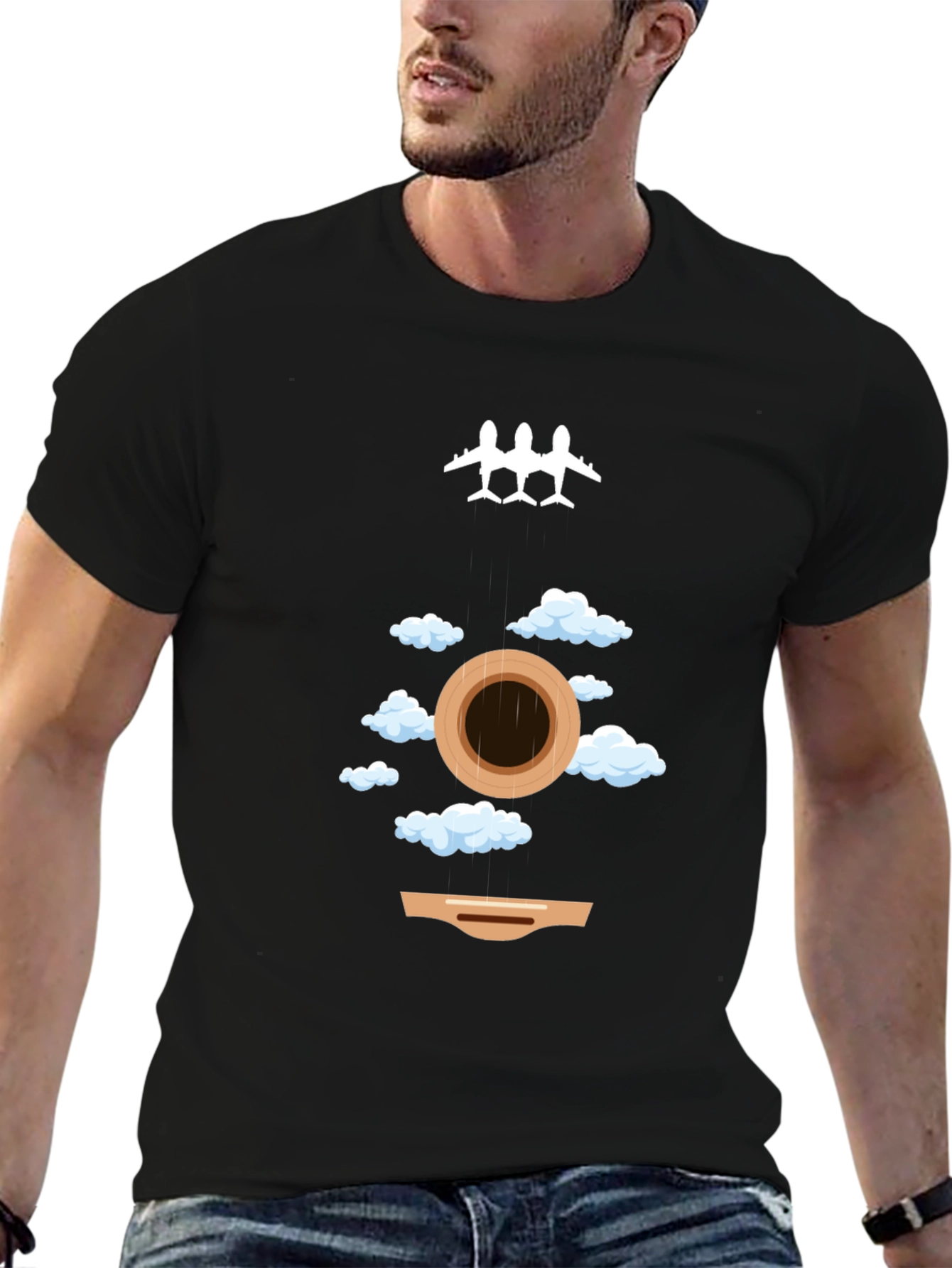 Guitar Sky T-Shirt - Aviation Music Design