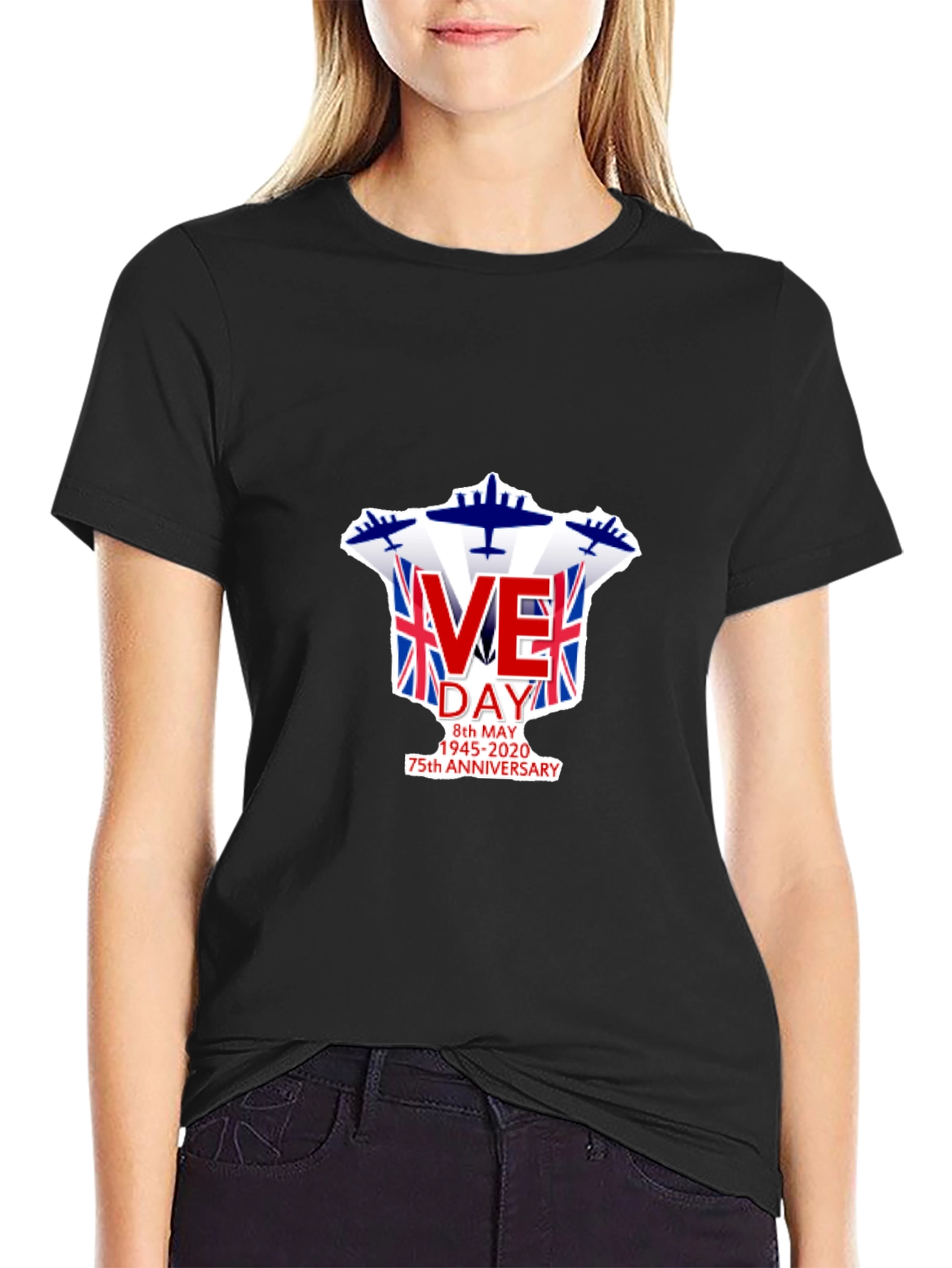 VE Day 75th Anniversary T-Shirt - Union Jack Design
