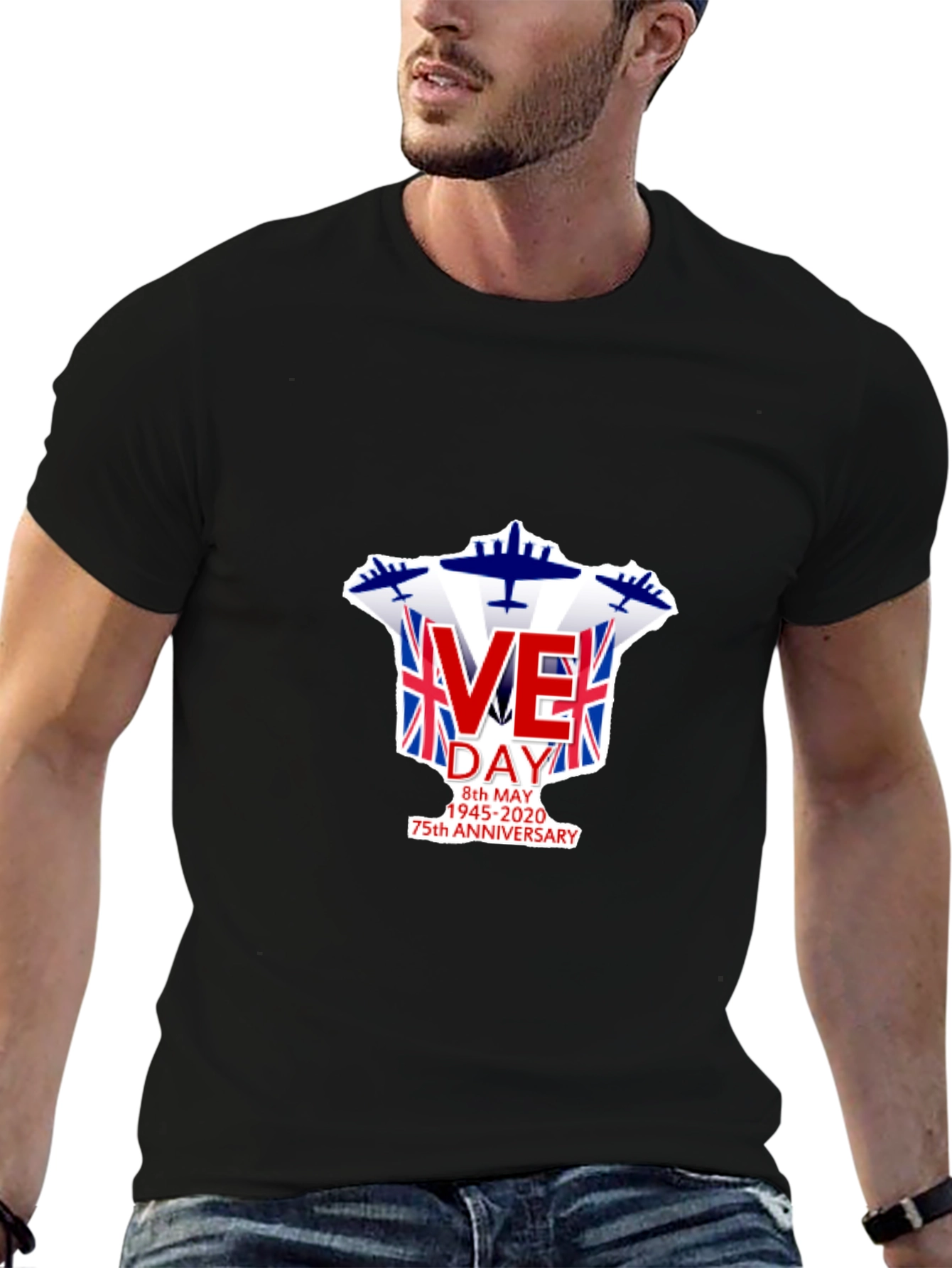 VE Day 75th Anniversary T-Shirt - Union Jack Design