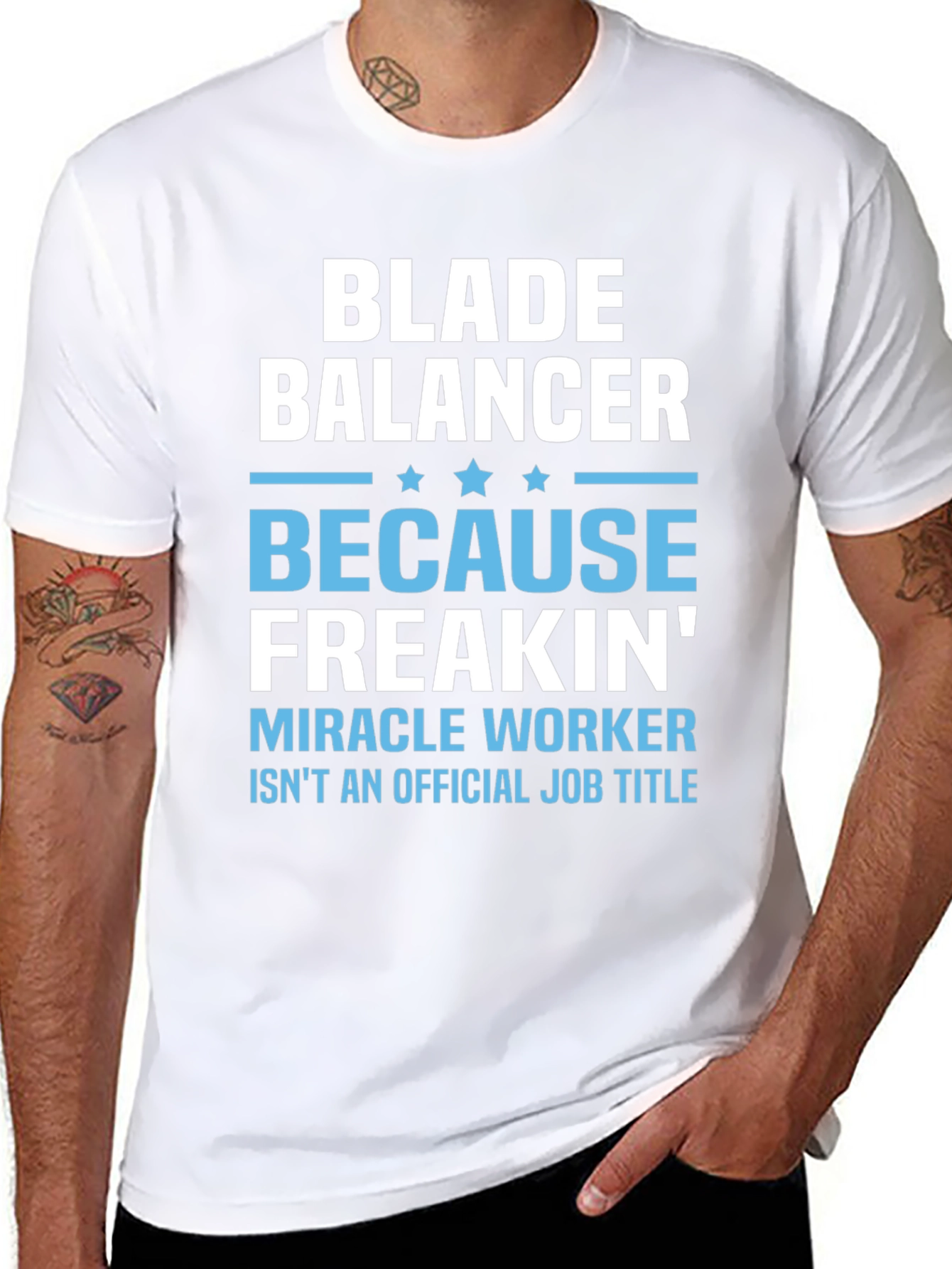 Blade Balancer Funny Job Title T-Shirt