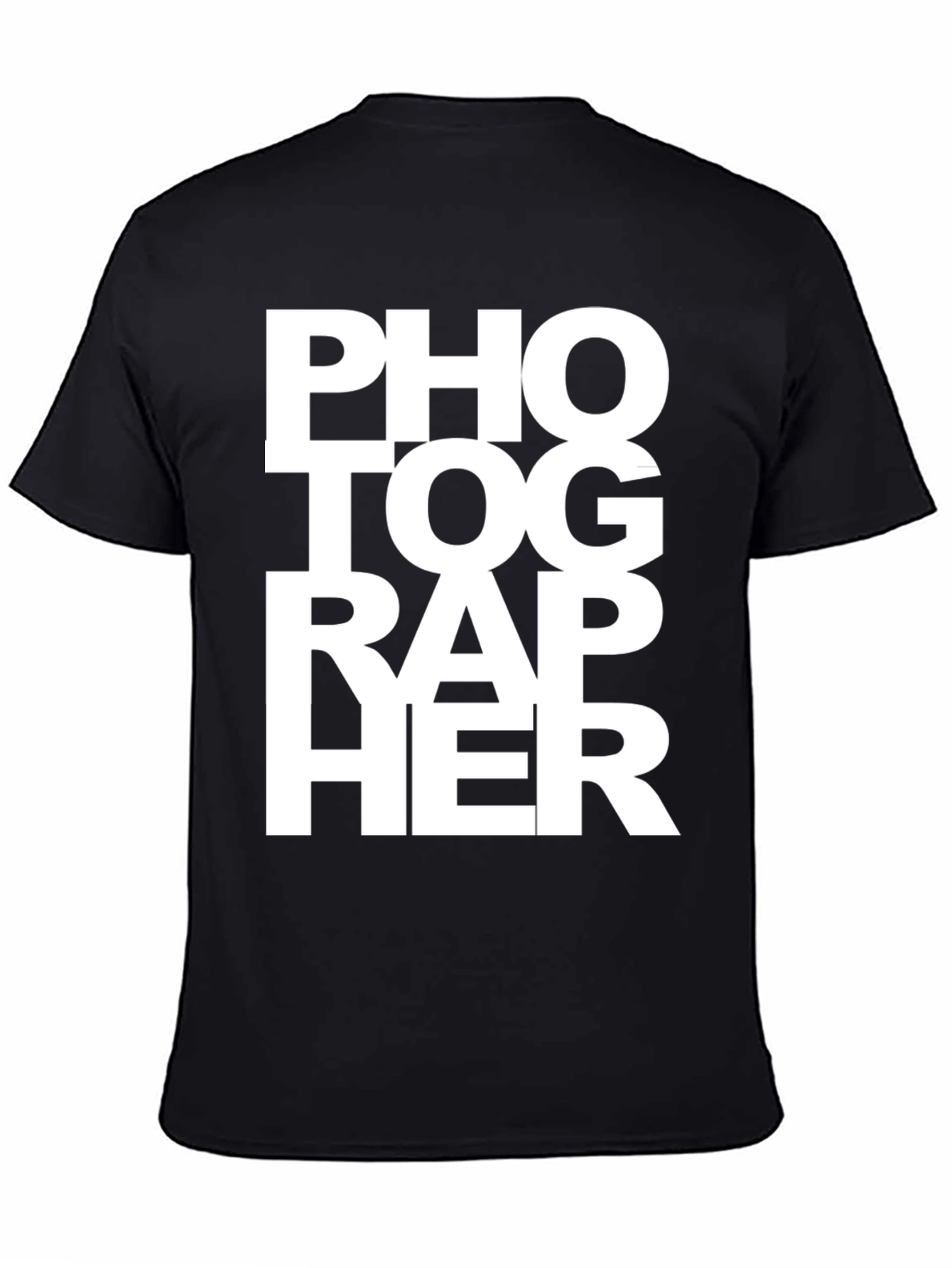 Photographer Graphic Tee - Unisex Black T-Shirt
