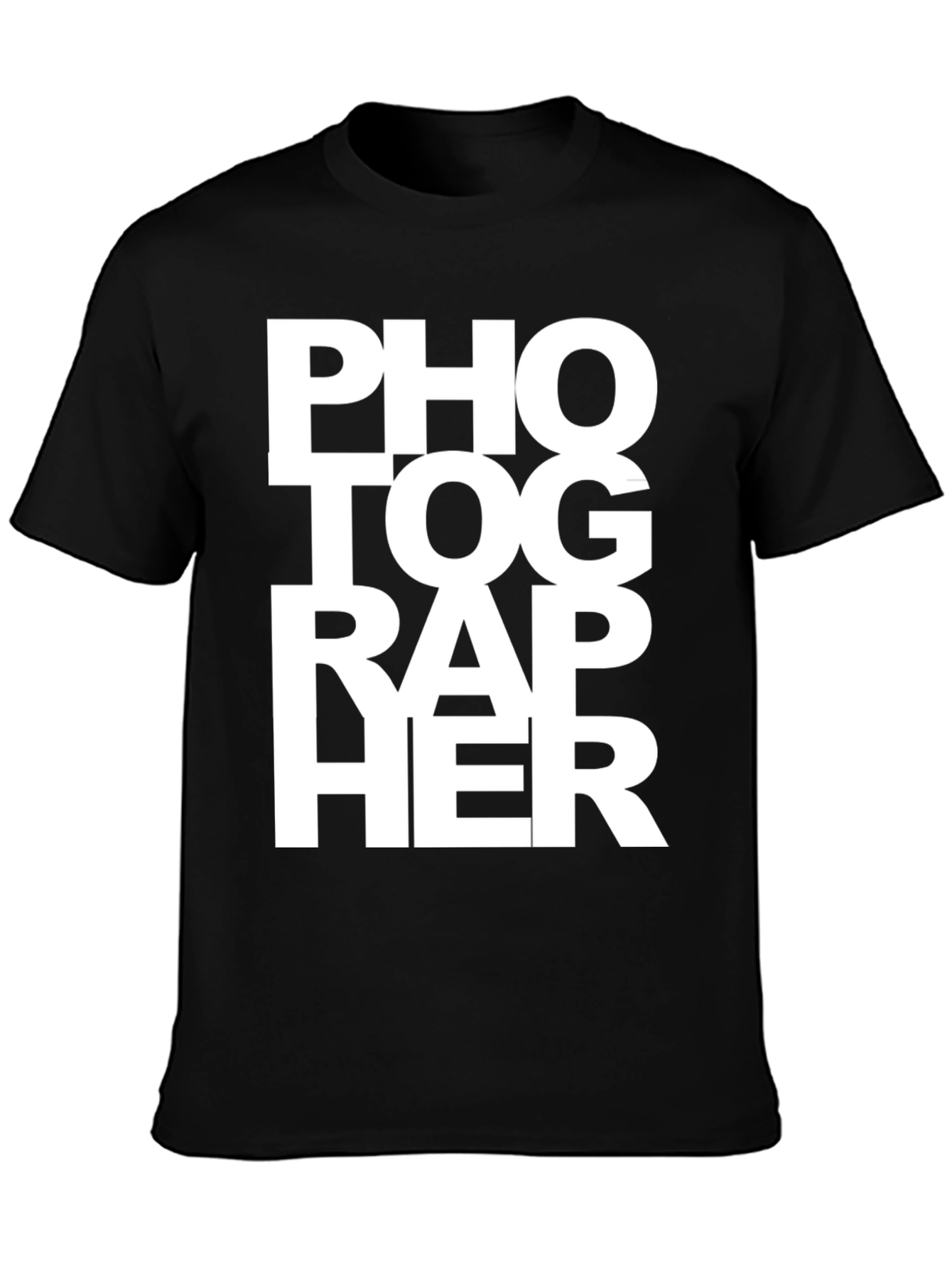 Photographer Graphic Tee - Unisex Black T-Shirt