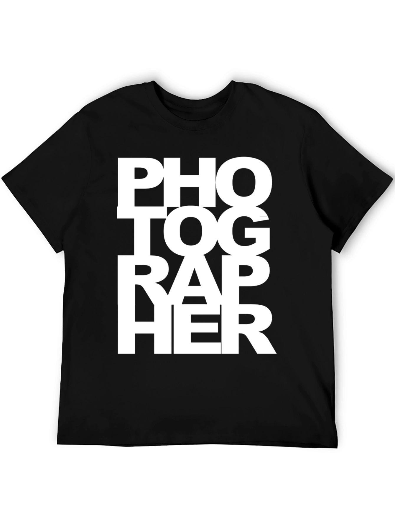 Photographer Graphic Tee - Unisex Black T-Shirt
