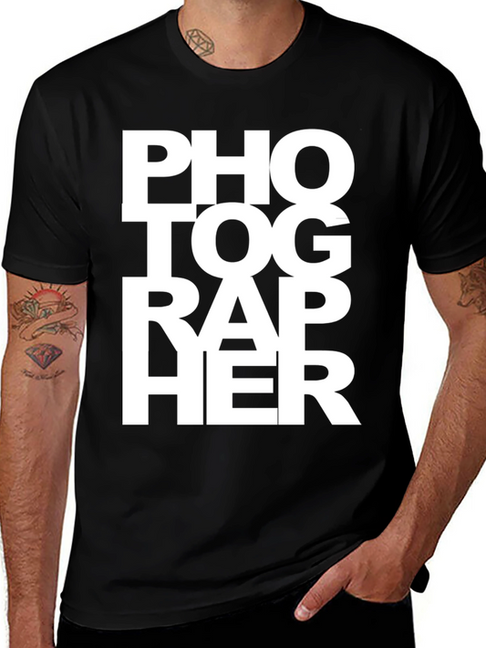 Photographer Graphic Tee - Unisex Black T-Shirt