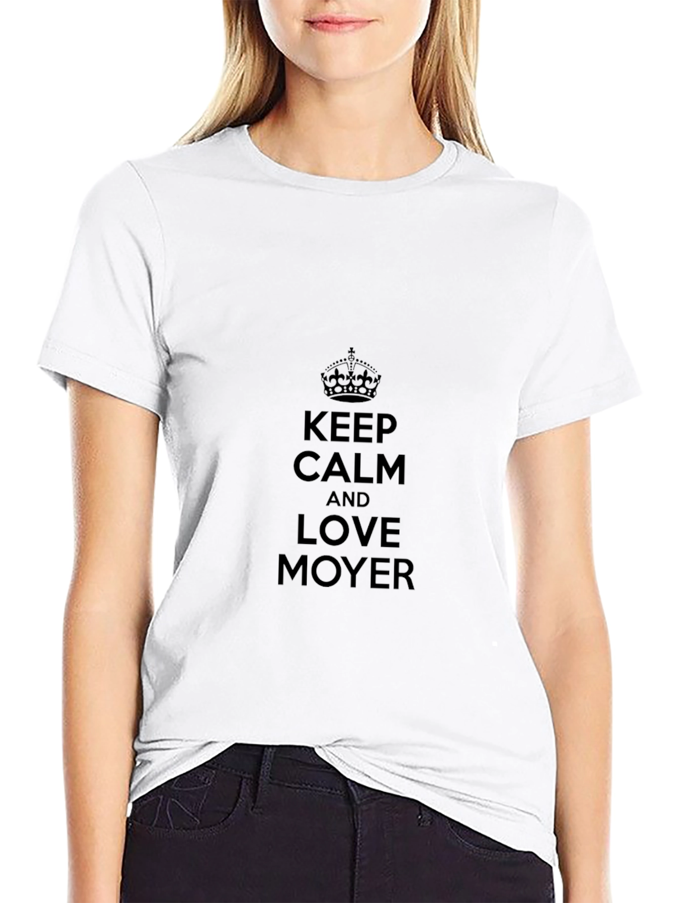 Keep Calm and Love Moyer Black T-Shirt