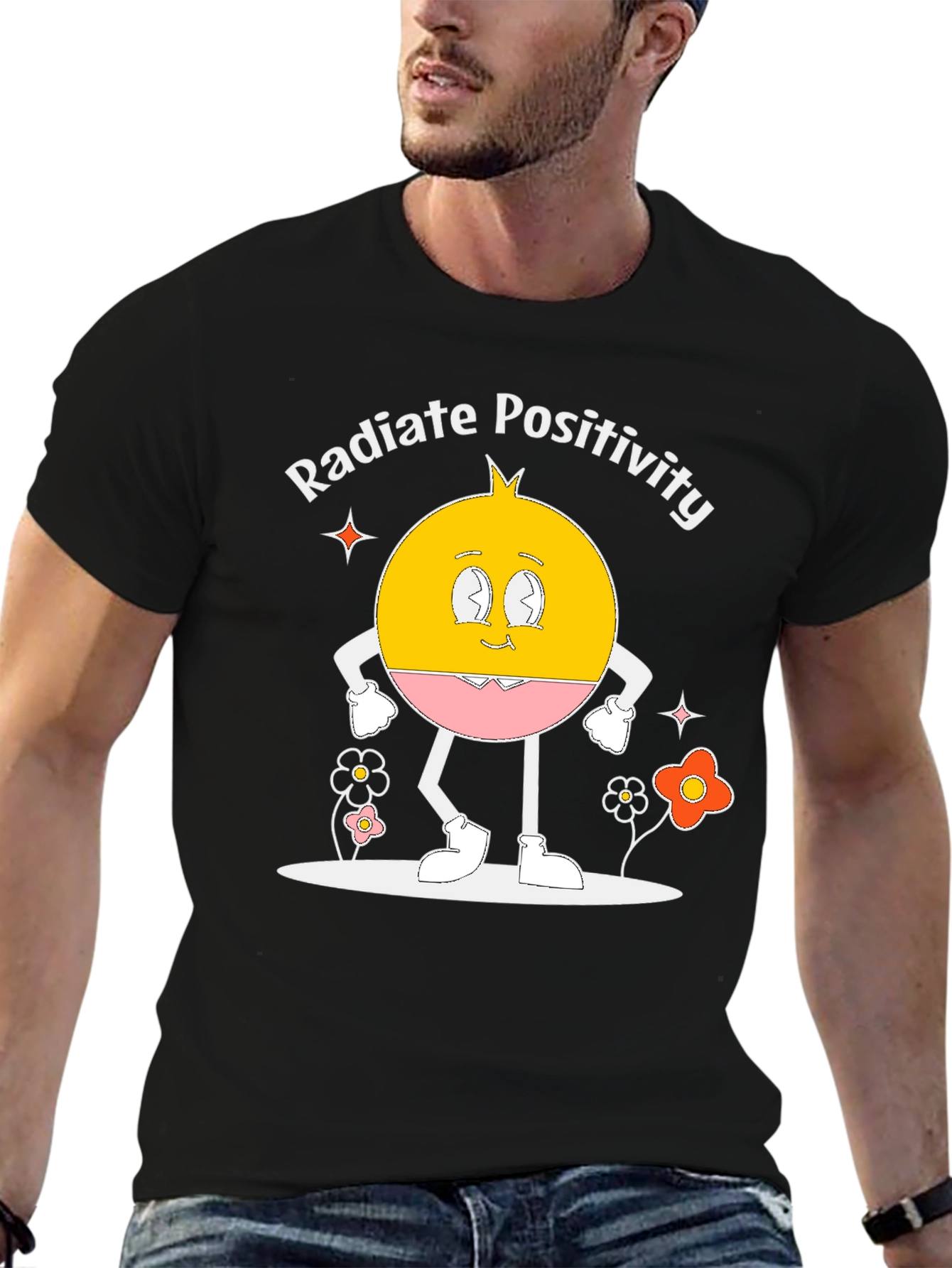 Radiate Positivity Graphic Print T-Shirt