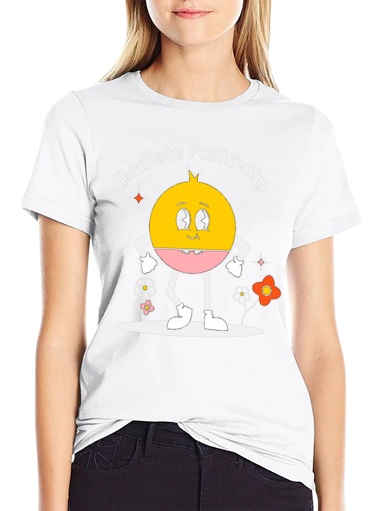 Radiate Positivity Graphic Print T-Shirt
