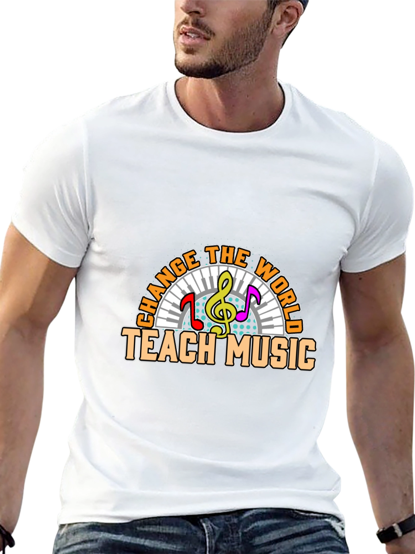 Change the World Teach Music Graphic Tee