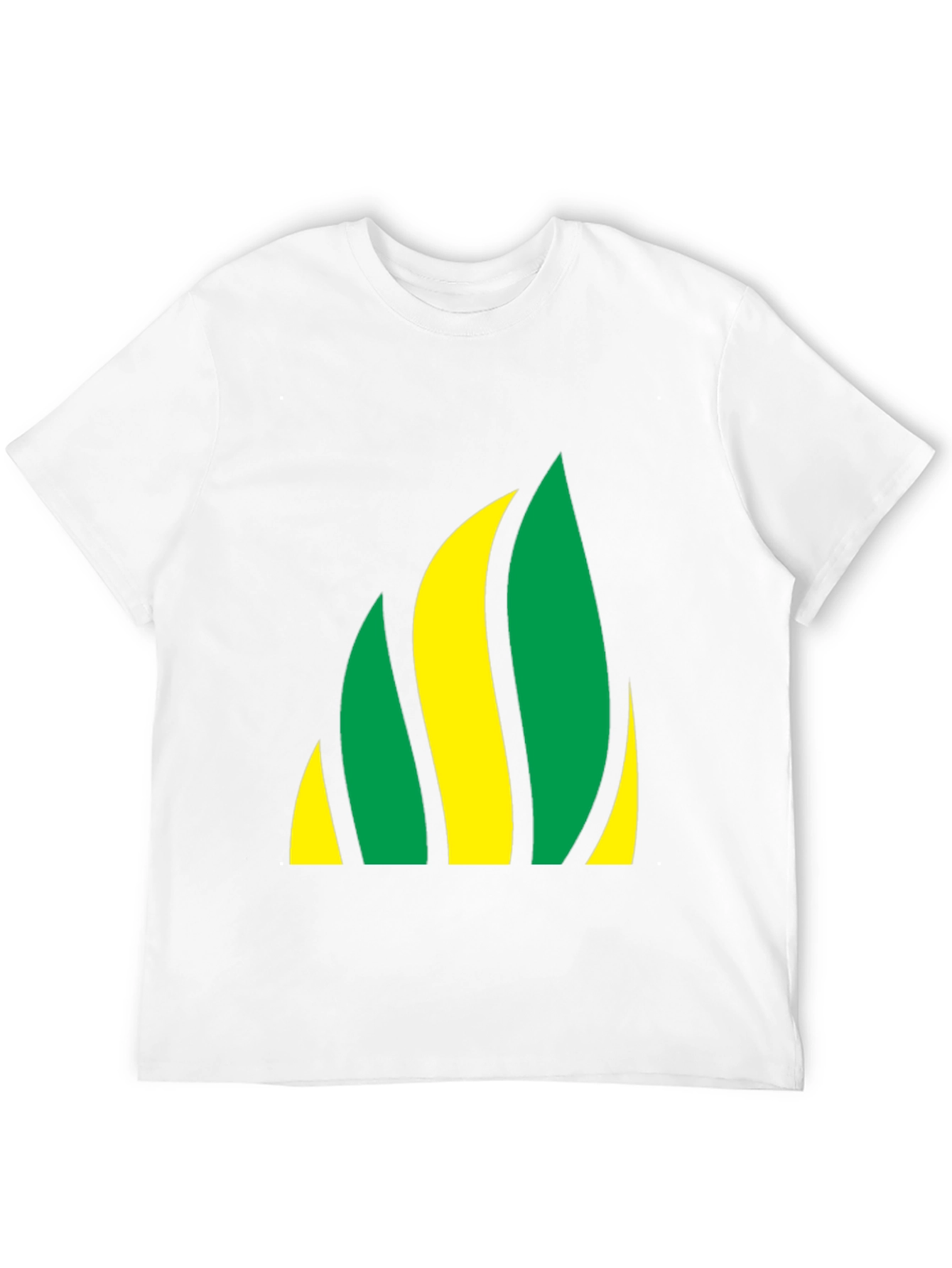 Abstract Flame Tee - Black Crew Neck Shirt