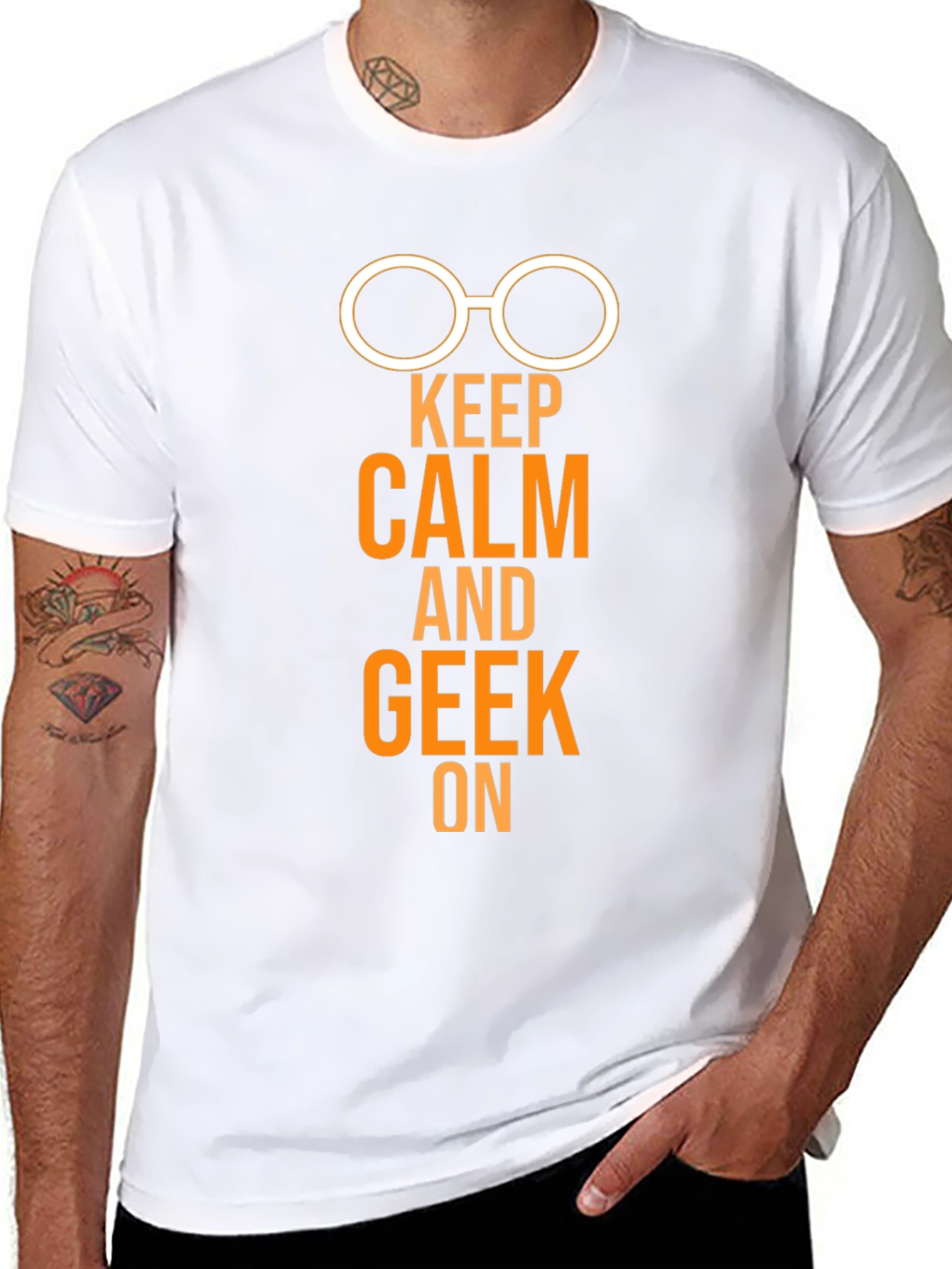 Keep Calm and Geek On T-Shirt
