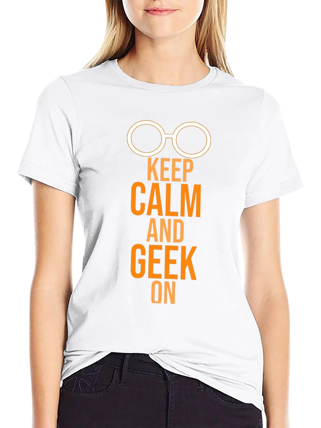 Keep Calm and Geek On T-Shirt