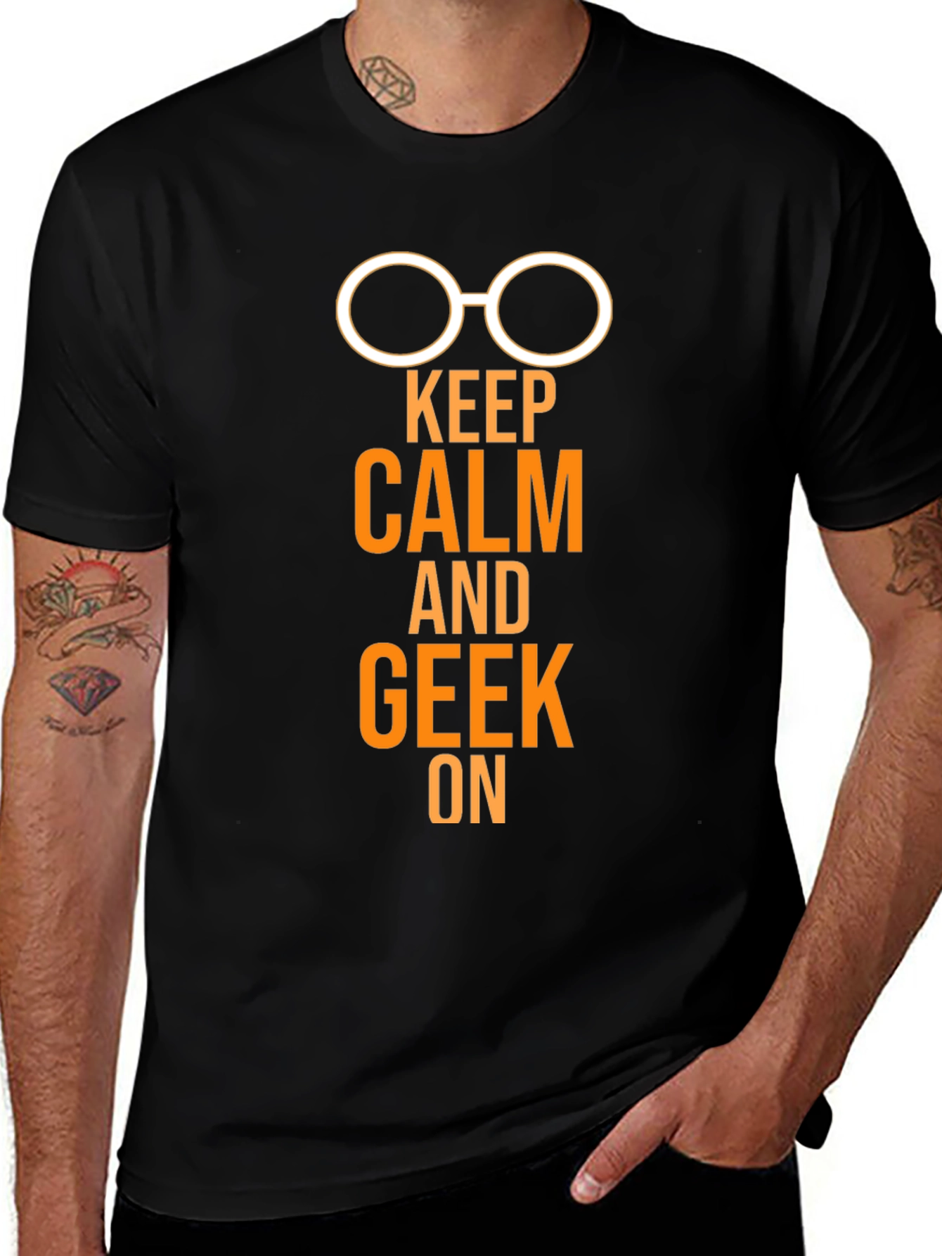 Keep Calm and Geek On T-Shirt